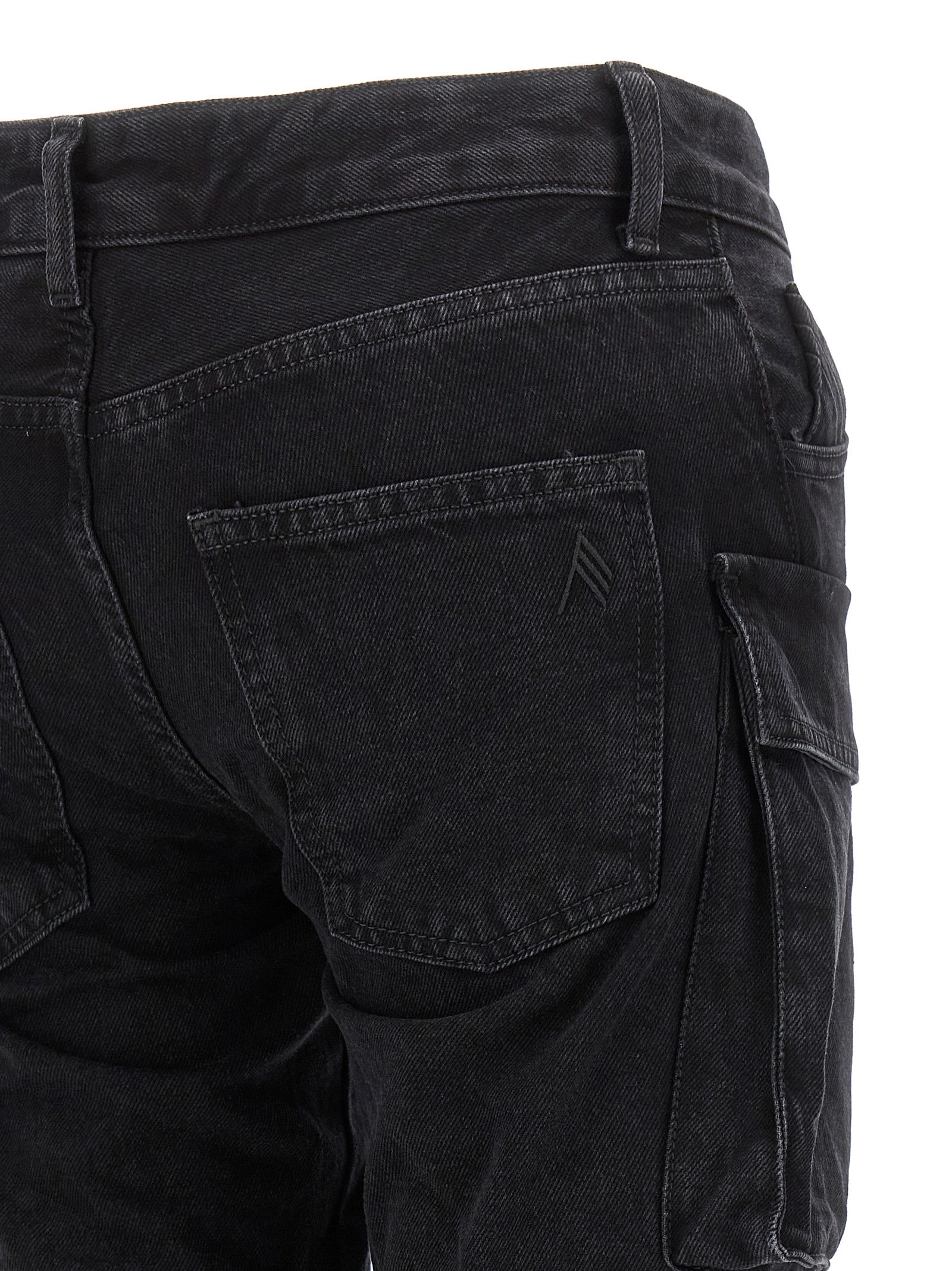 The Attico Black Cotton Cargo Women's Pants
