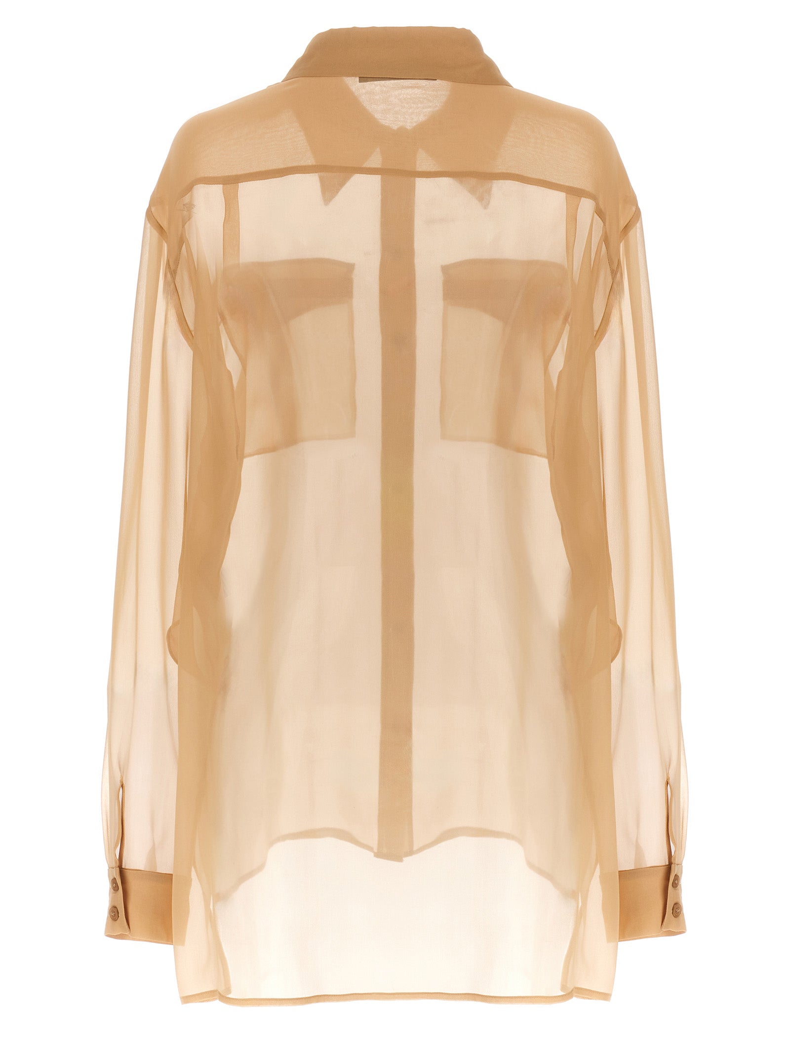Alberta Ferretti Beige Silk Women's Blouse