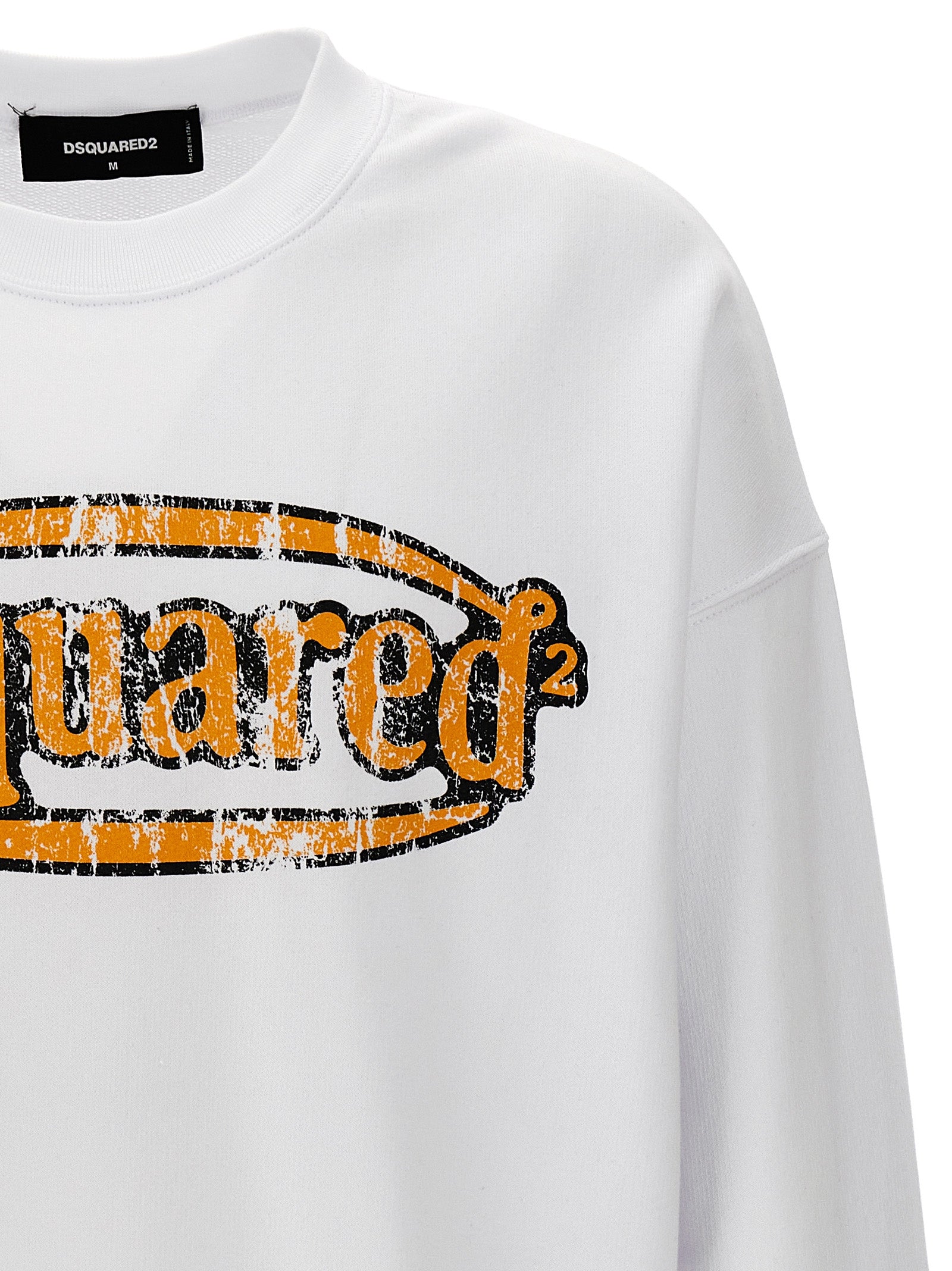 Dsquared² White Cotton Men's Sweatshirt