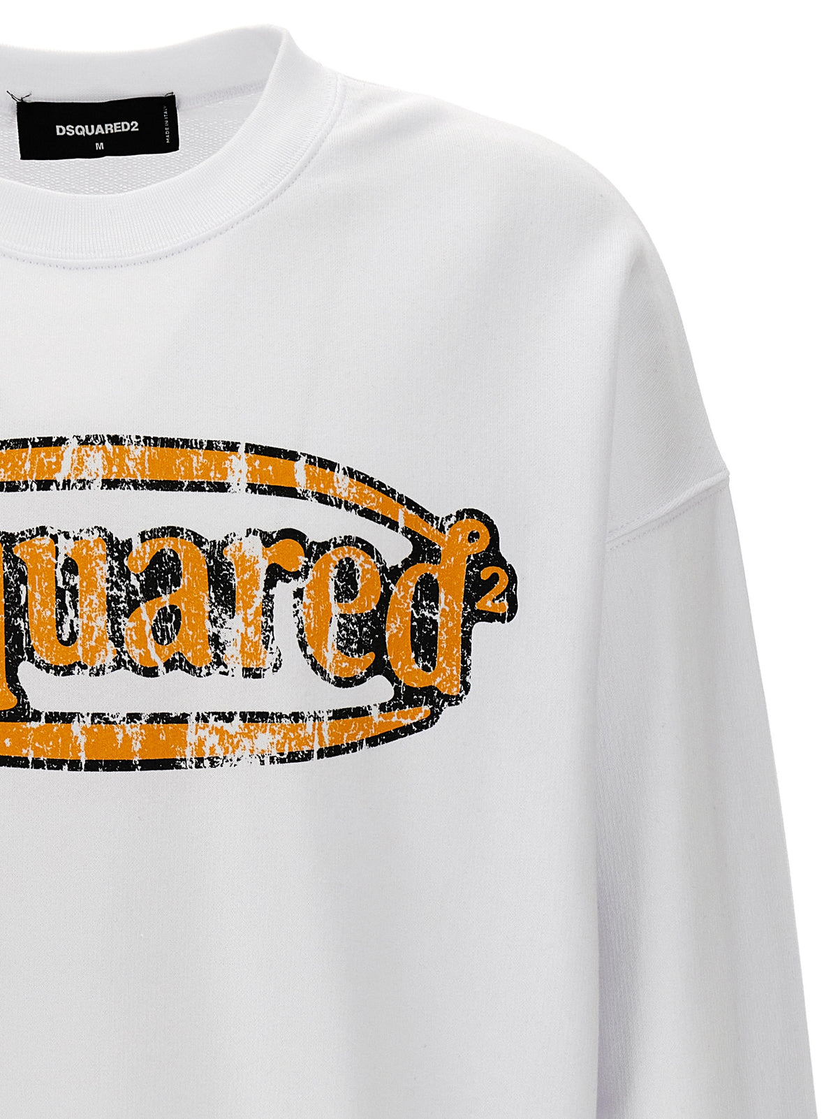 Dsquared² White Cotton Men's Sweatshirt