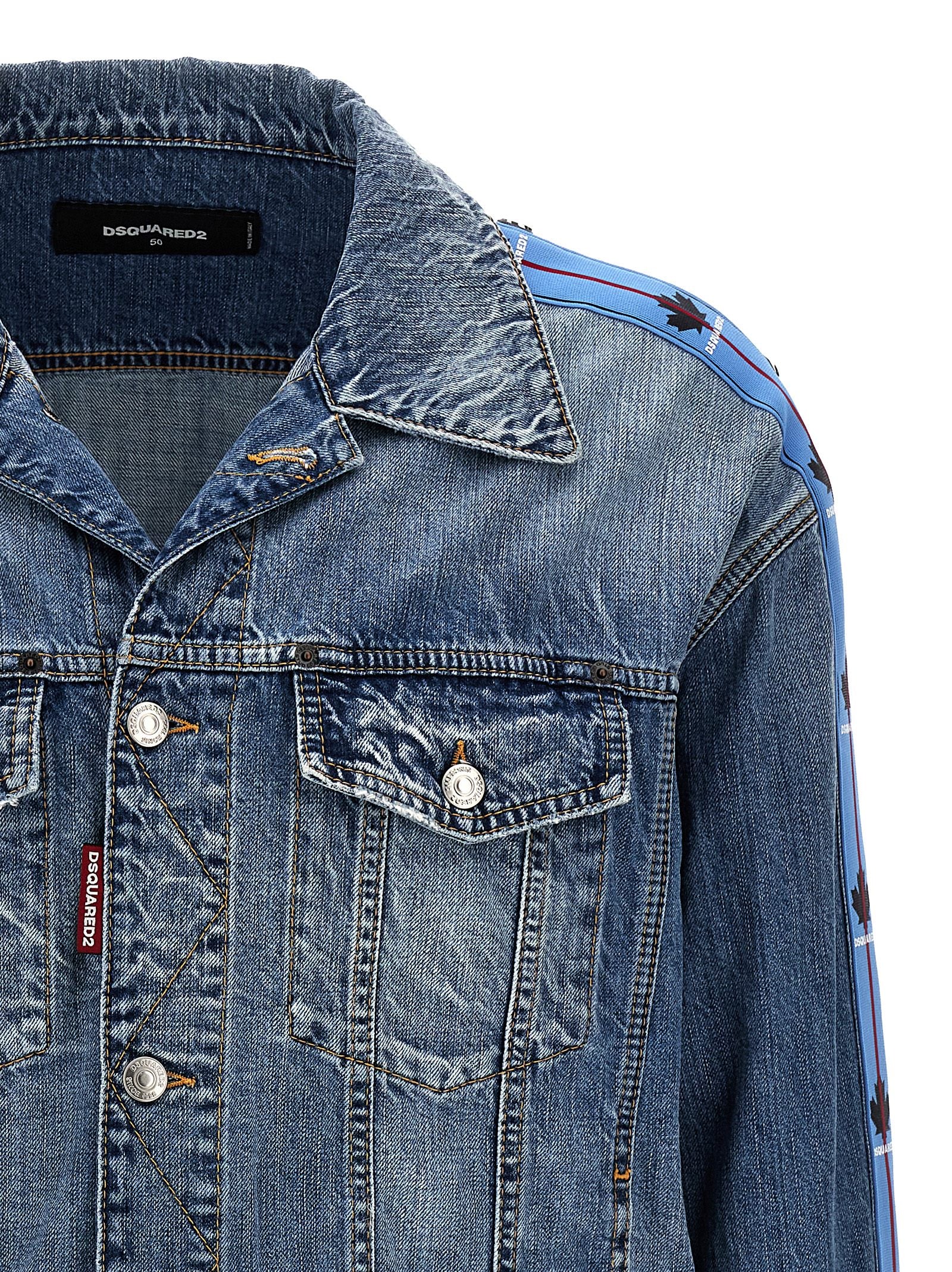 Dsquared² Blue Cotton Denim Men's Jacket
