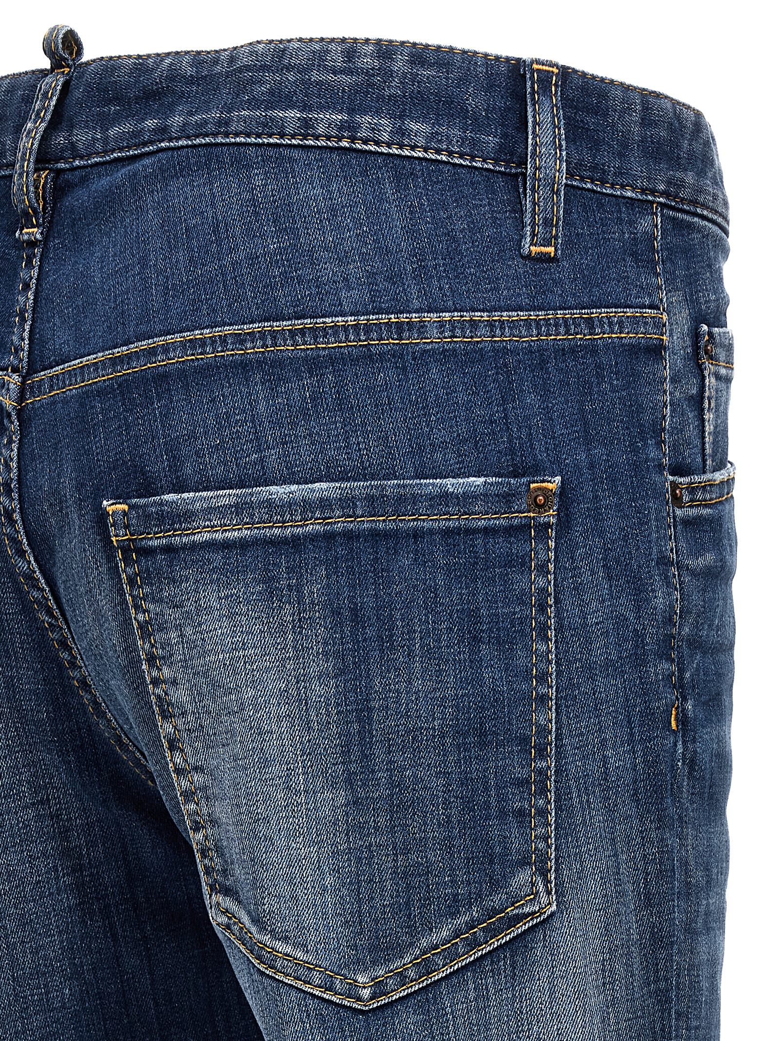 Dsquared² Blue Cotton Relaxed Fit Men's Jeans