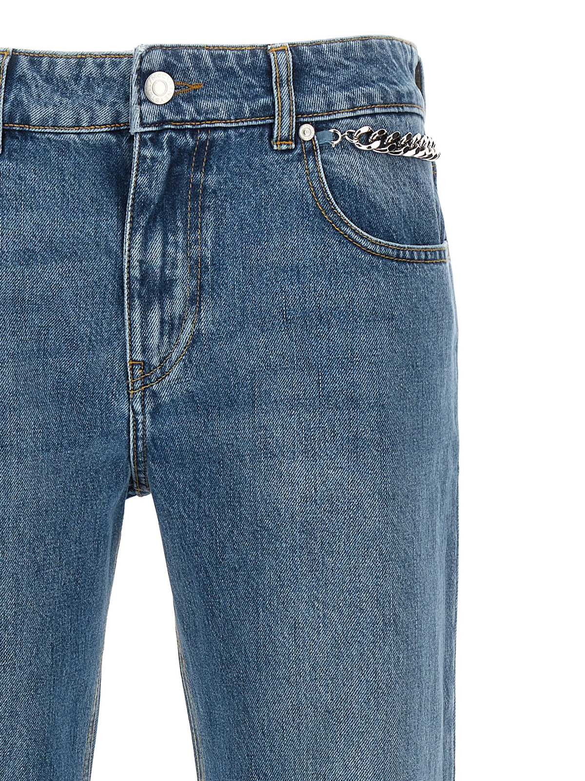 Stella McCartney Blue Cotton Cropped Women's Jeans