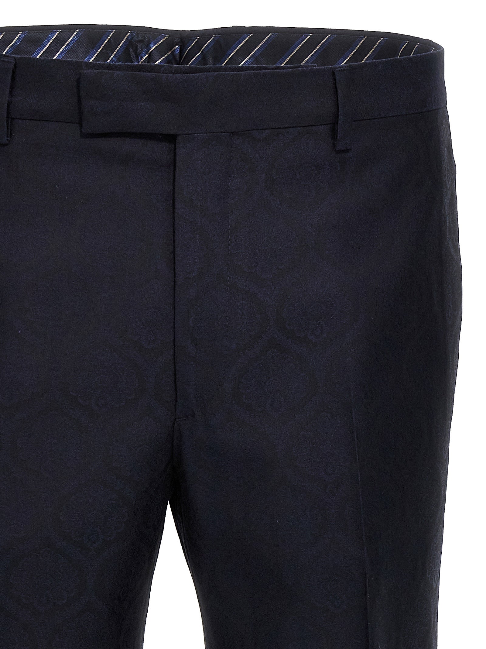 Etro Blue Cotton Dress Men's Pants