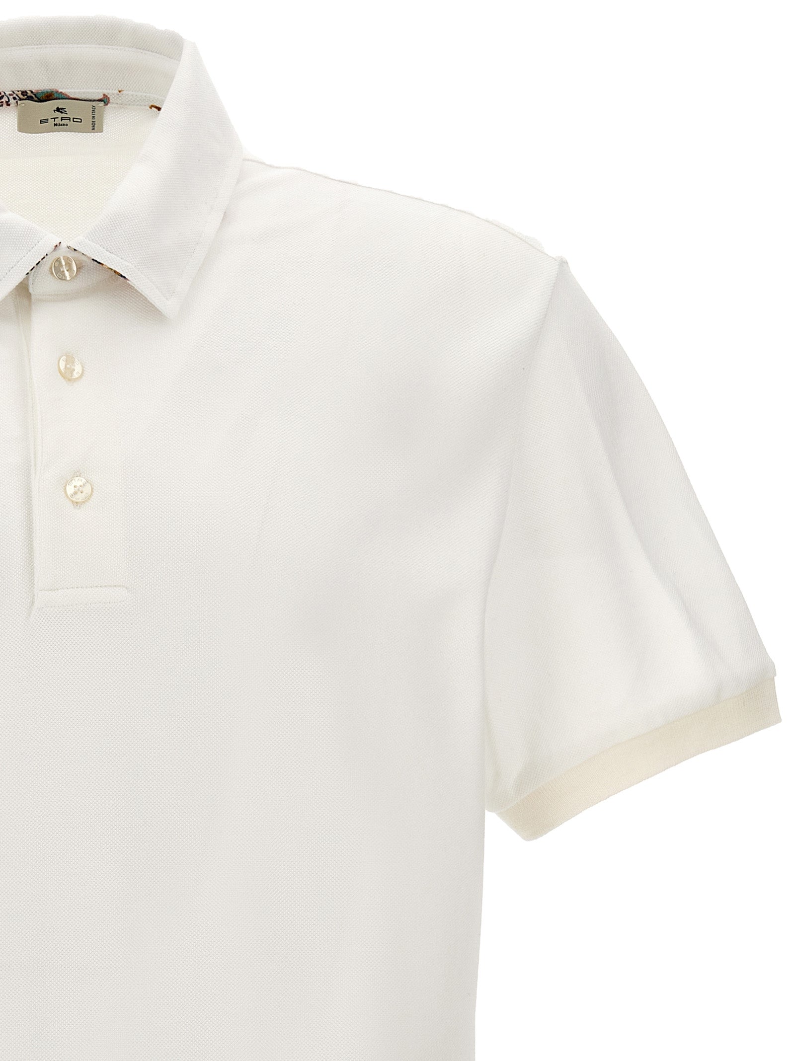 Etro White Cotton Polo Men's Shirt