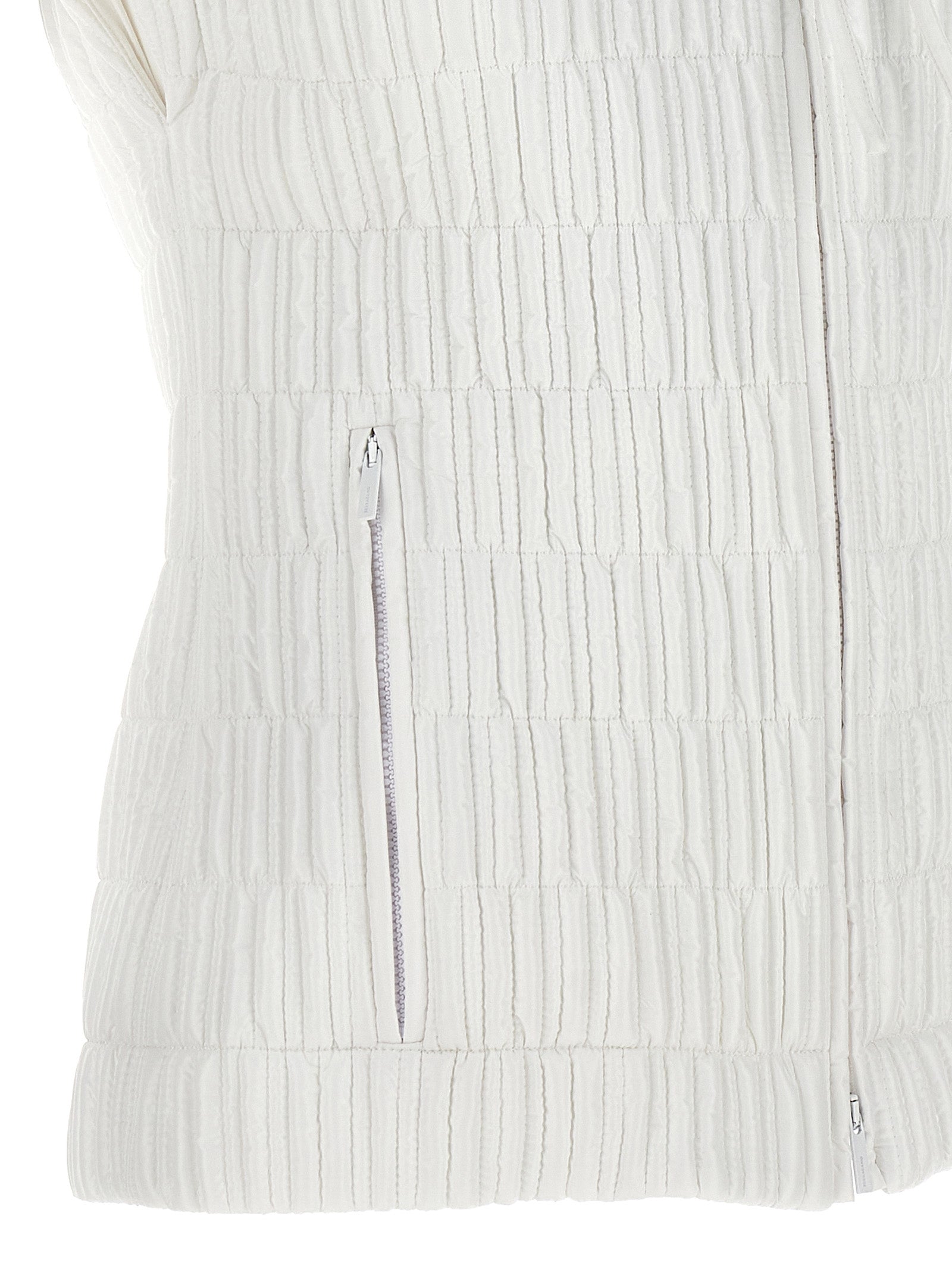 Ferragamo White Polyamide Sleeveless Women's Jacket