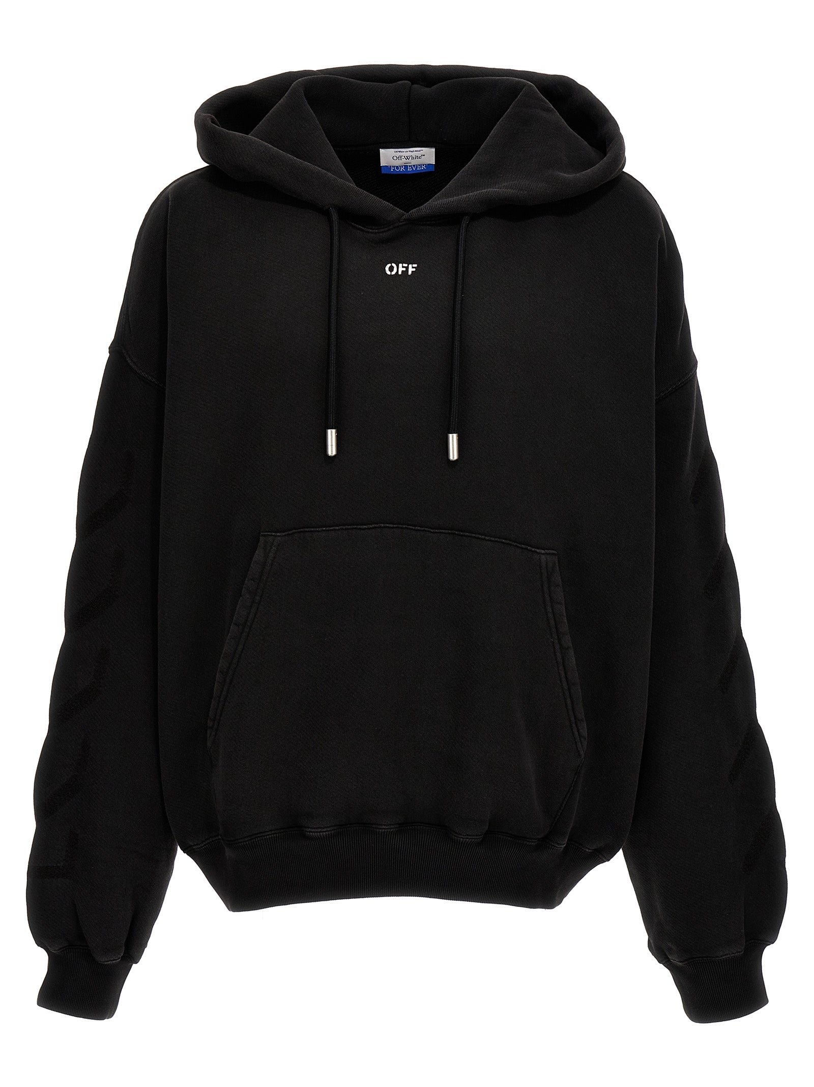 Off-White Gray Cotton Men's Sweatshirt