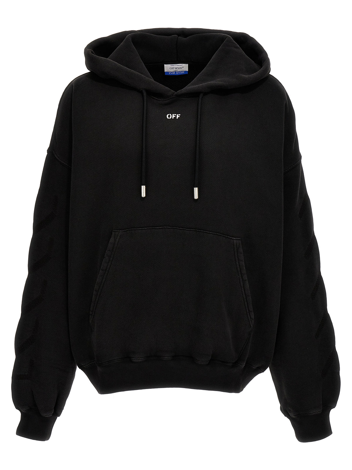 Off-White Gray Cotton Men's Sweatshirt