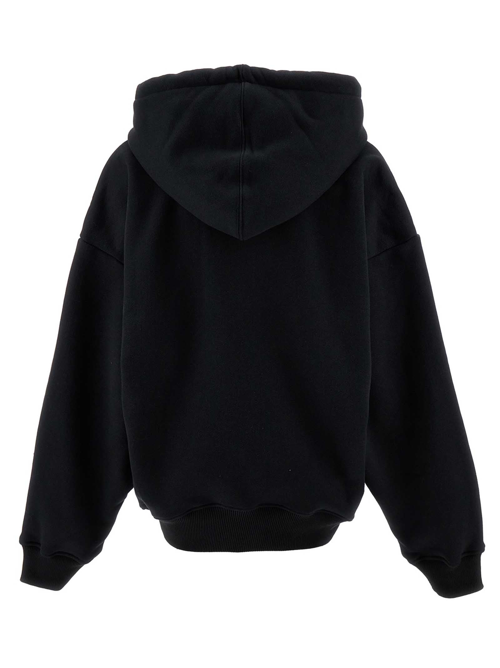 Off-White Black Cotton Women's Hoodie