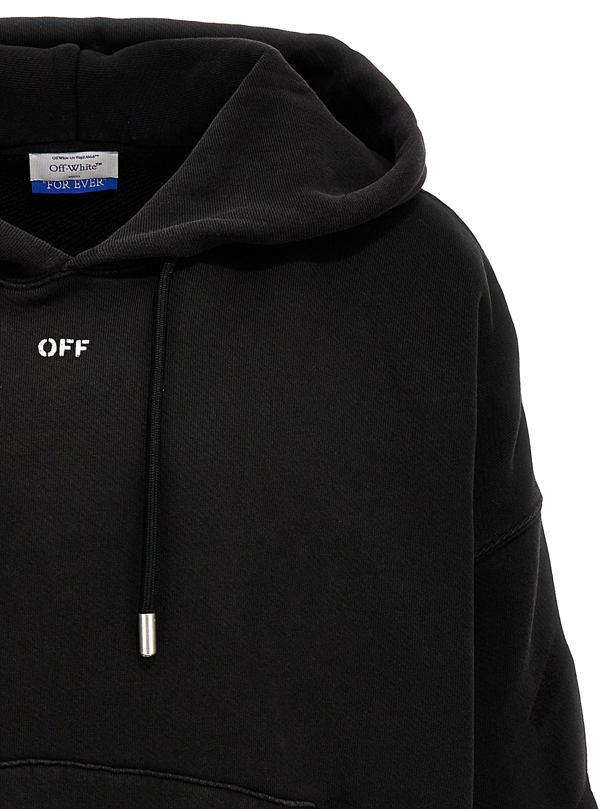 Off-White Gray Cotton Men's Sweatshirt