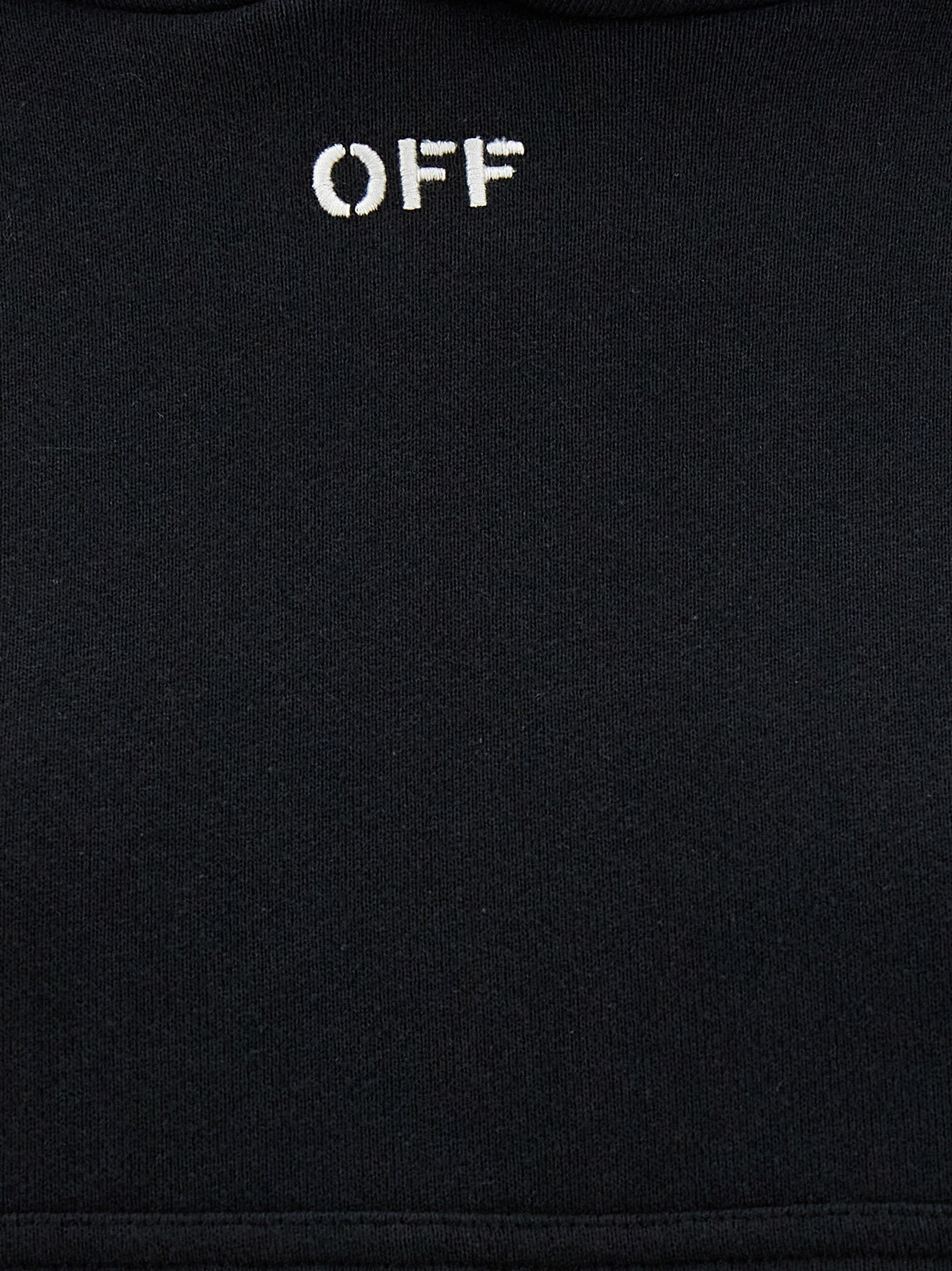 Off-White Black Cotton Women's Hoodie