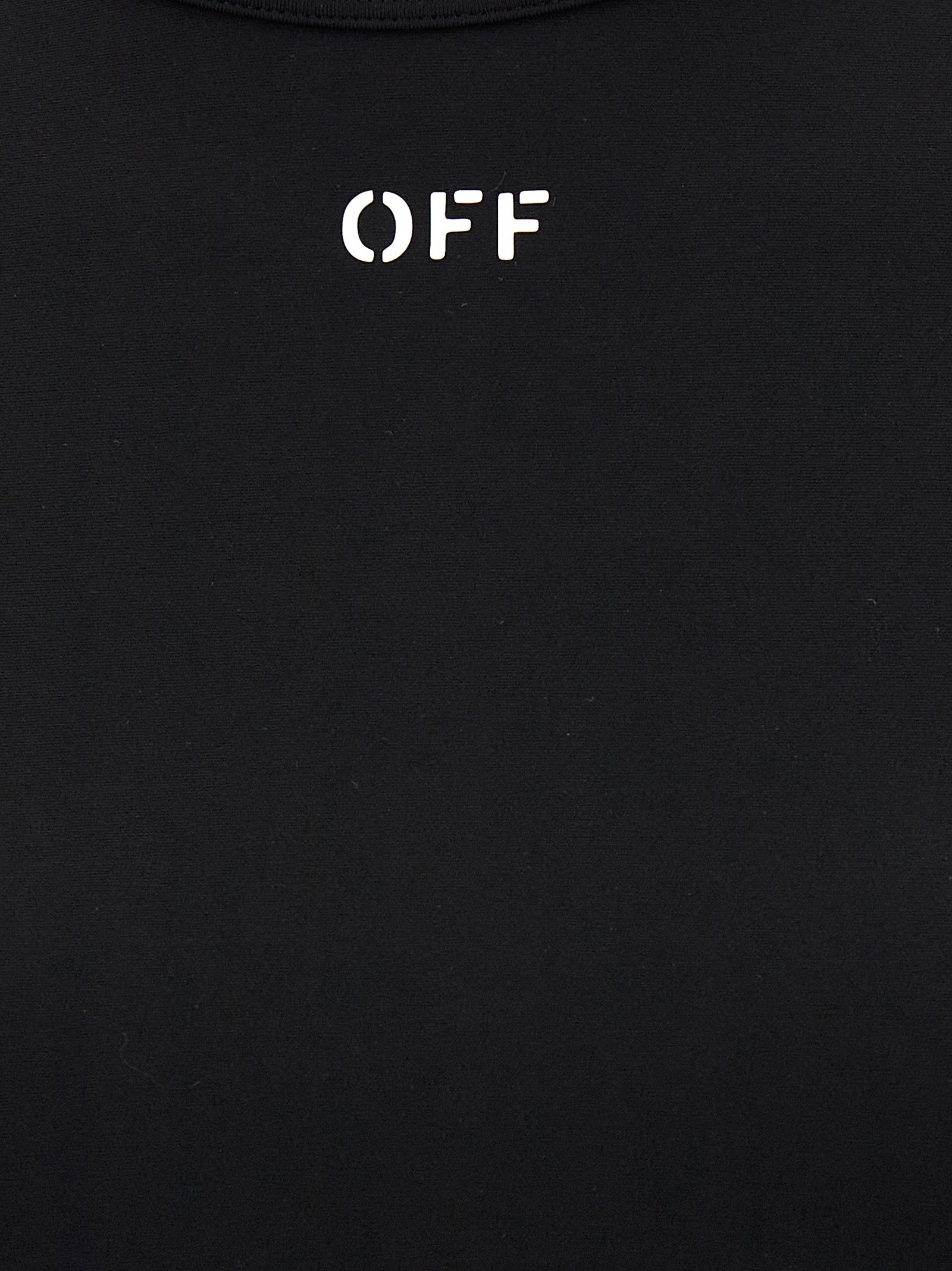 Off-White Black Polyamide Long Sleeve Women's T-Shirt