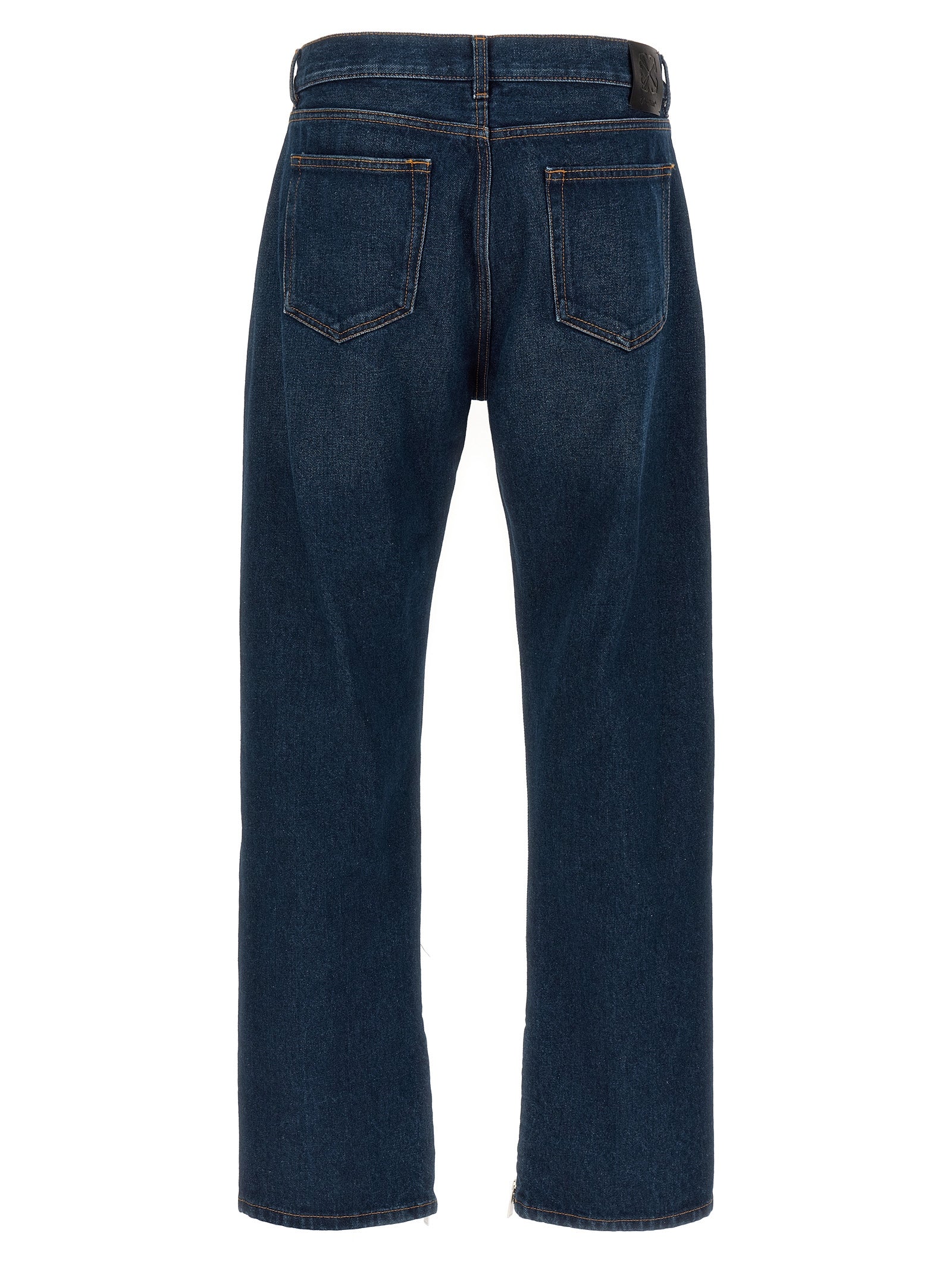 Off-White Blue Cotton Jeans Men's Denim