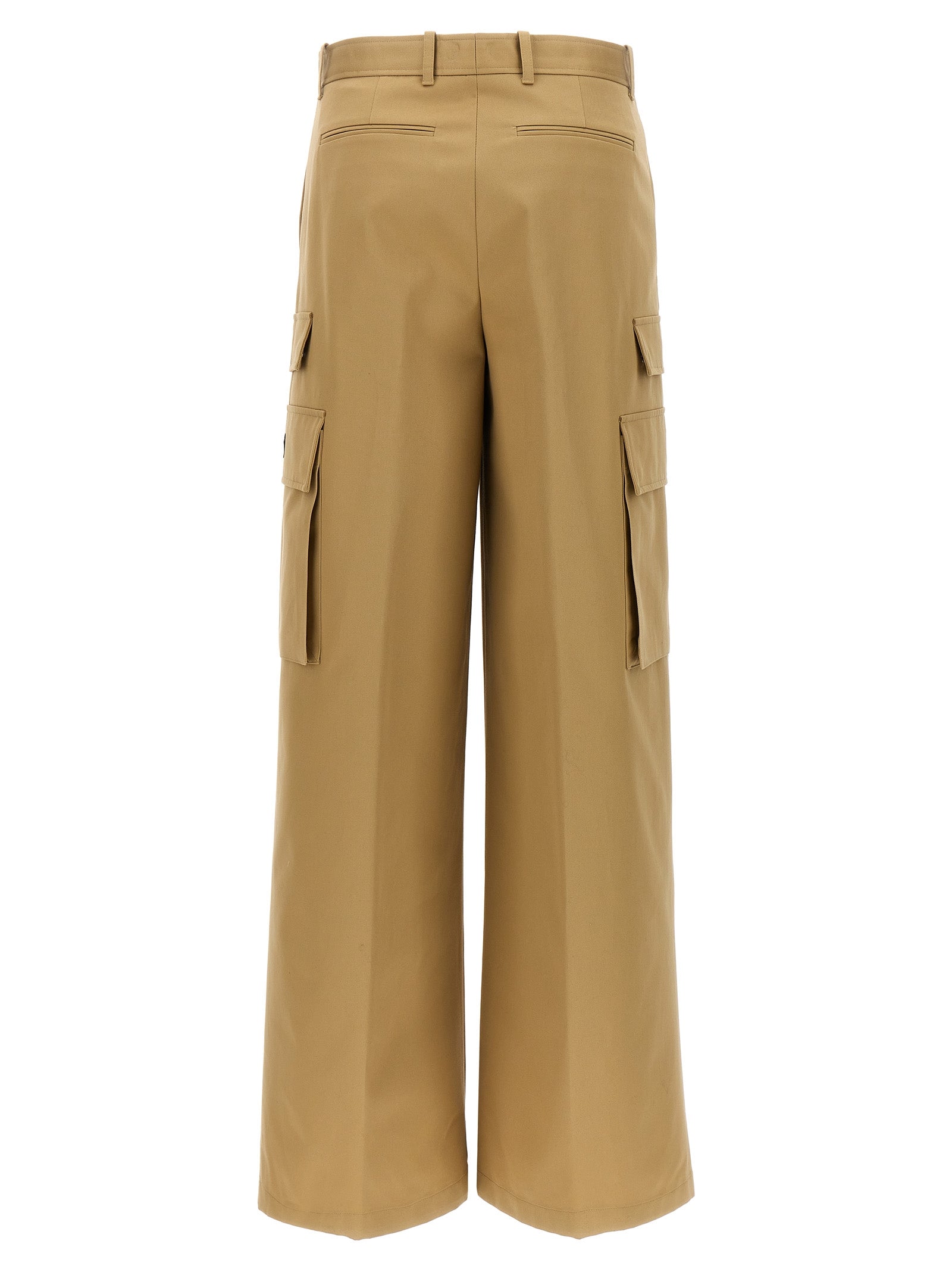 Versace Beige Cotton Cargo Women's Pants