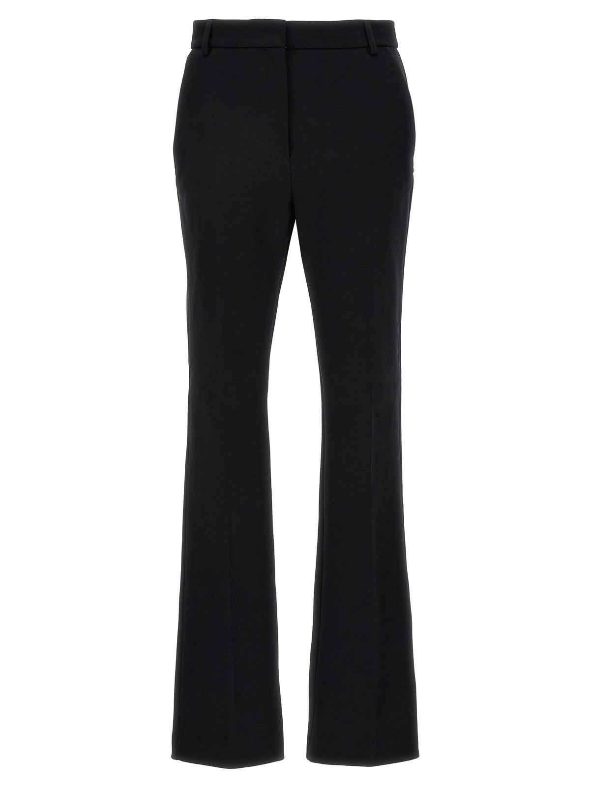 Sportmax Black Cotton Casual Women's Pants
