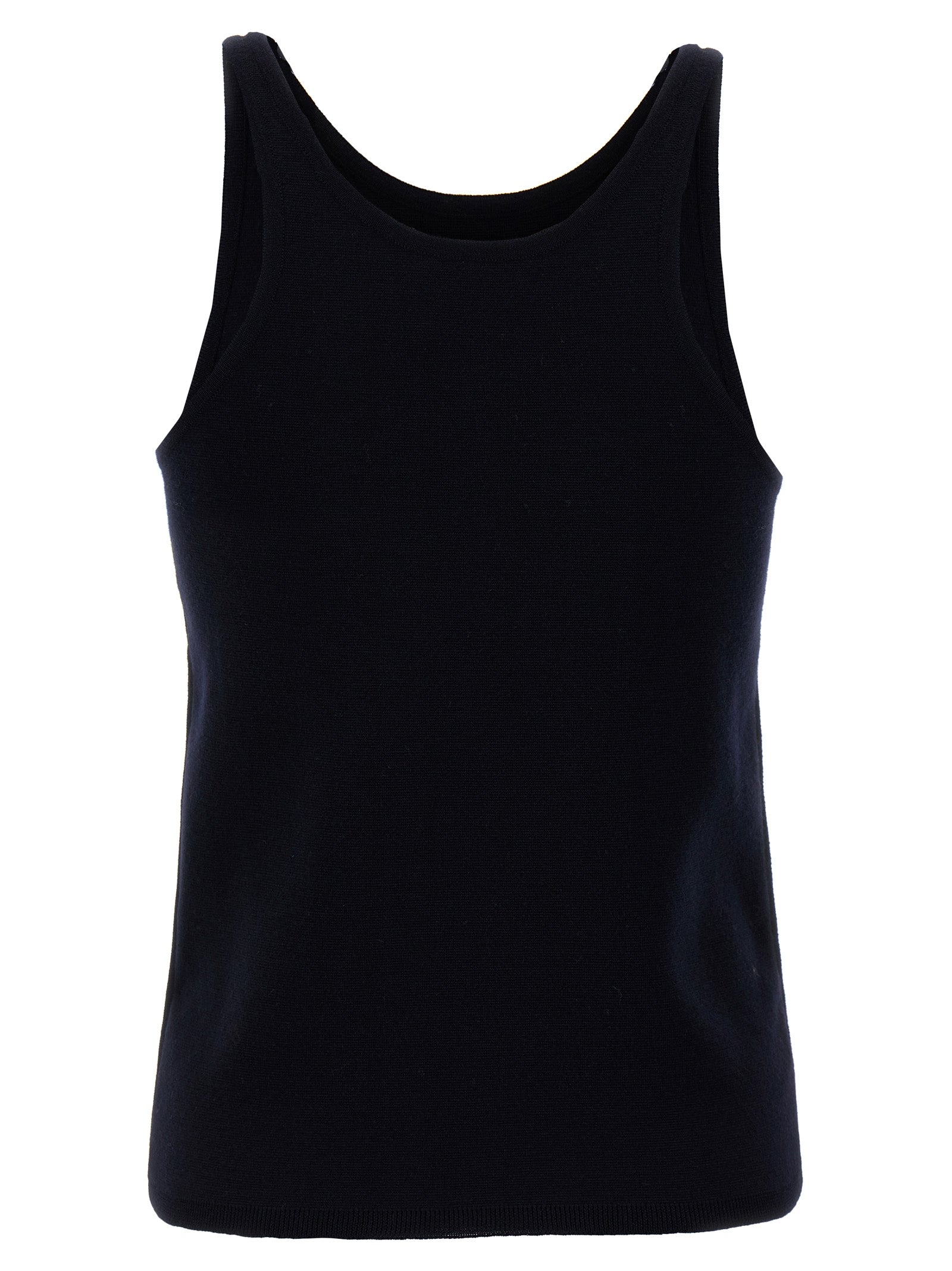 Max Mara Blue Virgin Wool Tank Women's Tops