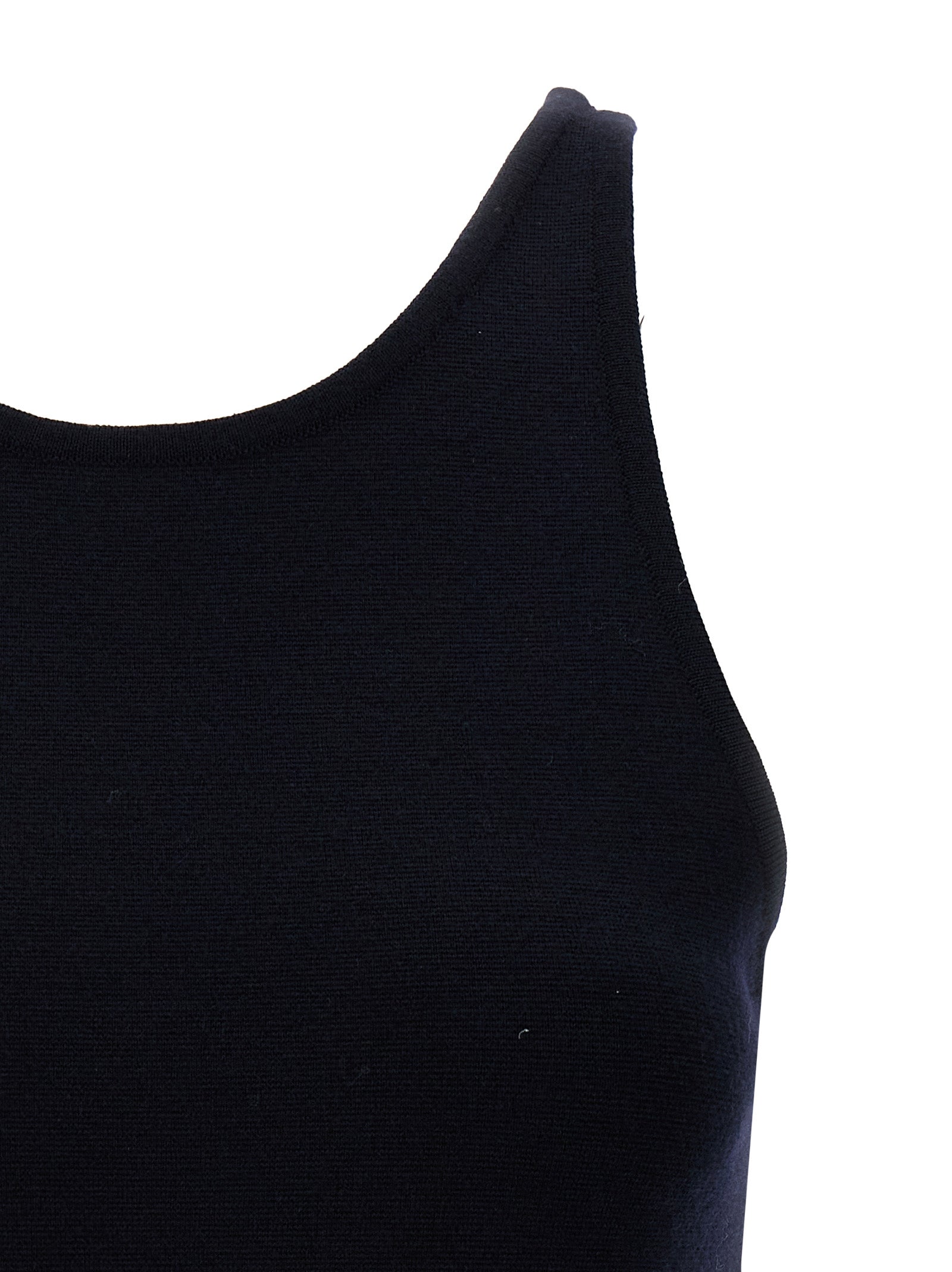 Max Mara Blue Virgin Wool Tank Women's Tops