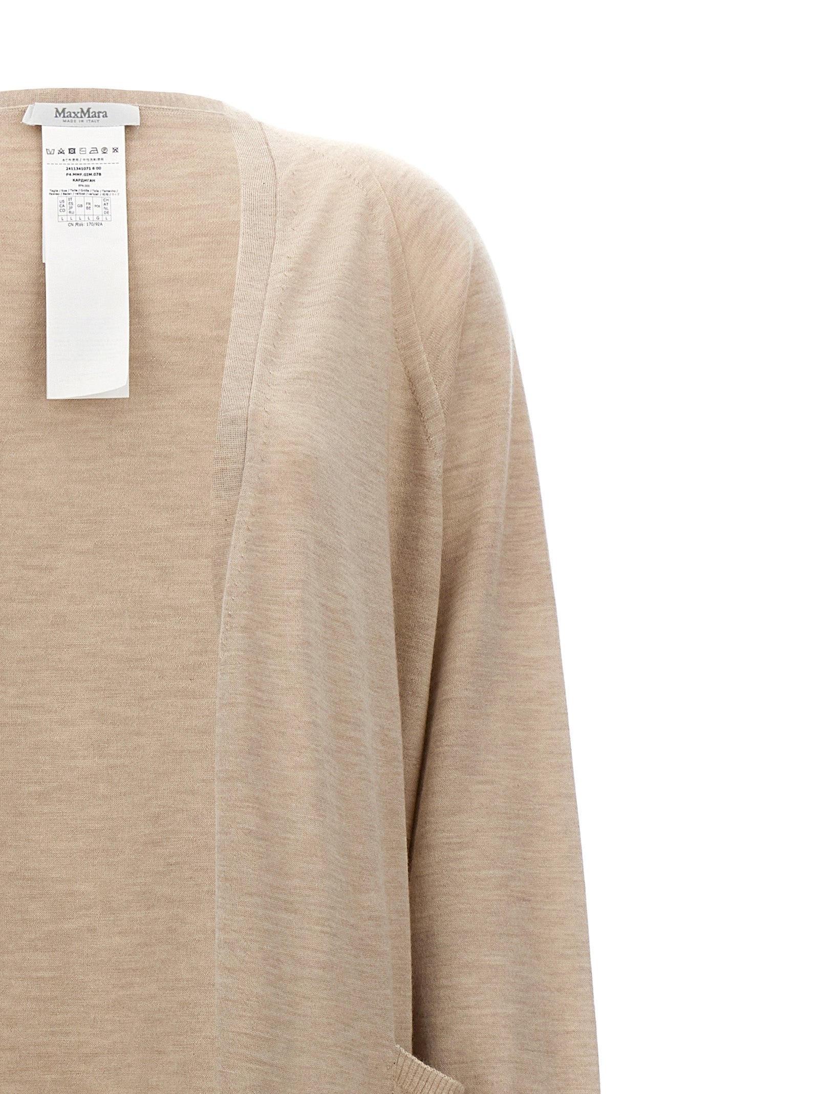 Max Mara Beige Cashmere Women's Cardigan