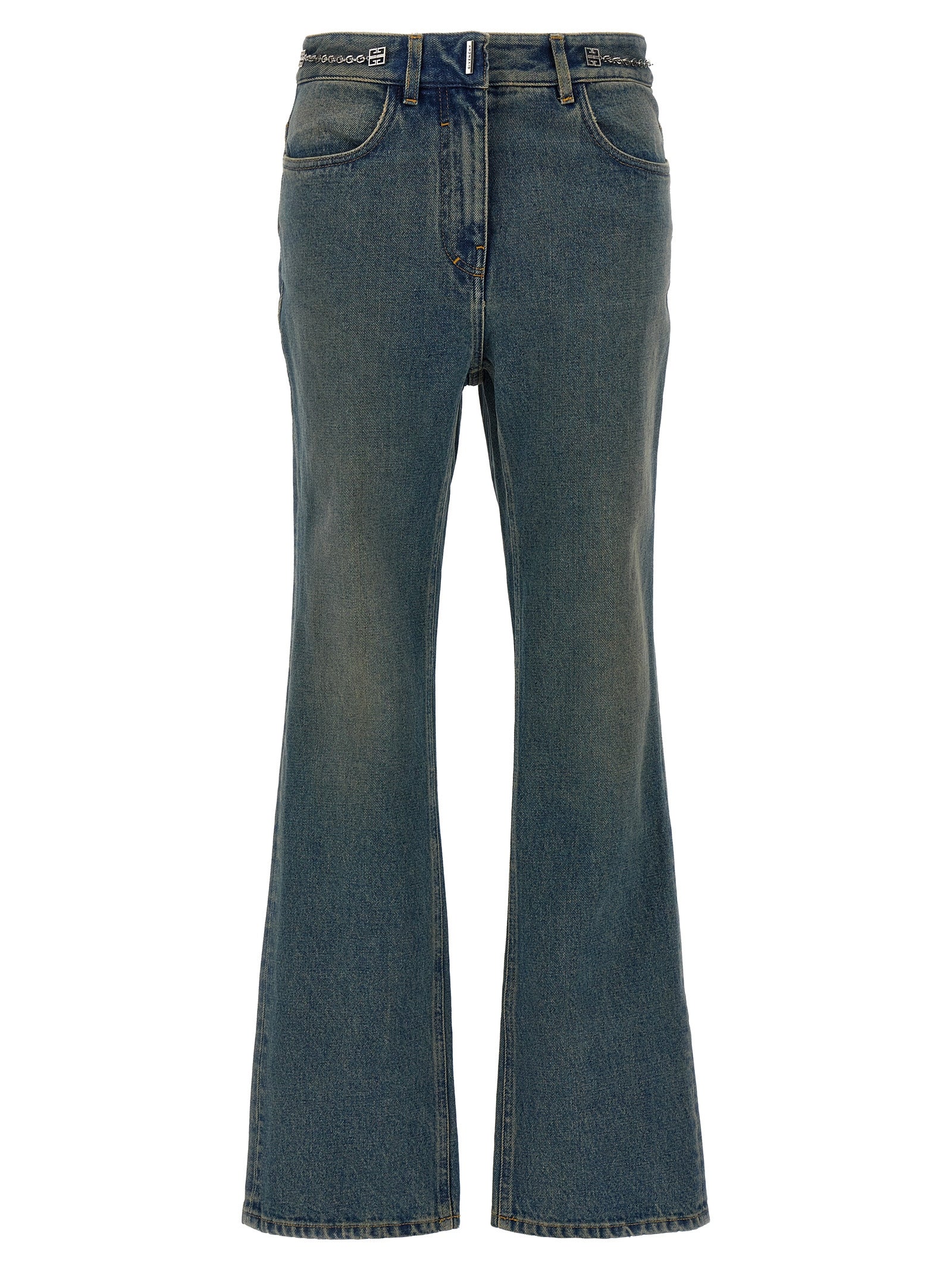 Givenchy Blue Cotton Bootcut Women's Jeans