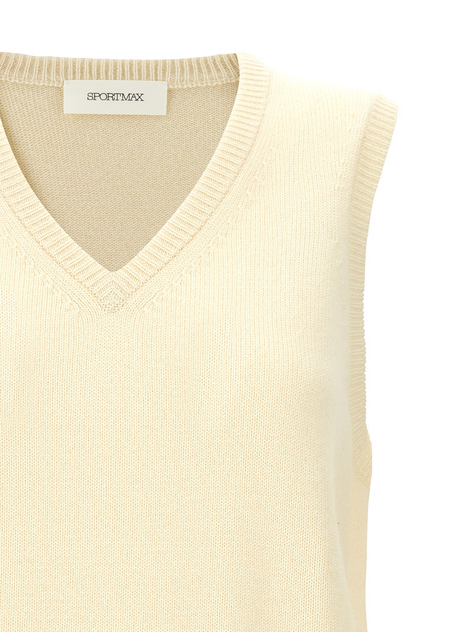 Sportmax Bicolor Wool Sleeveless Women's Jacket