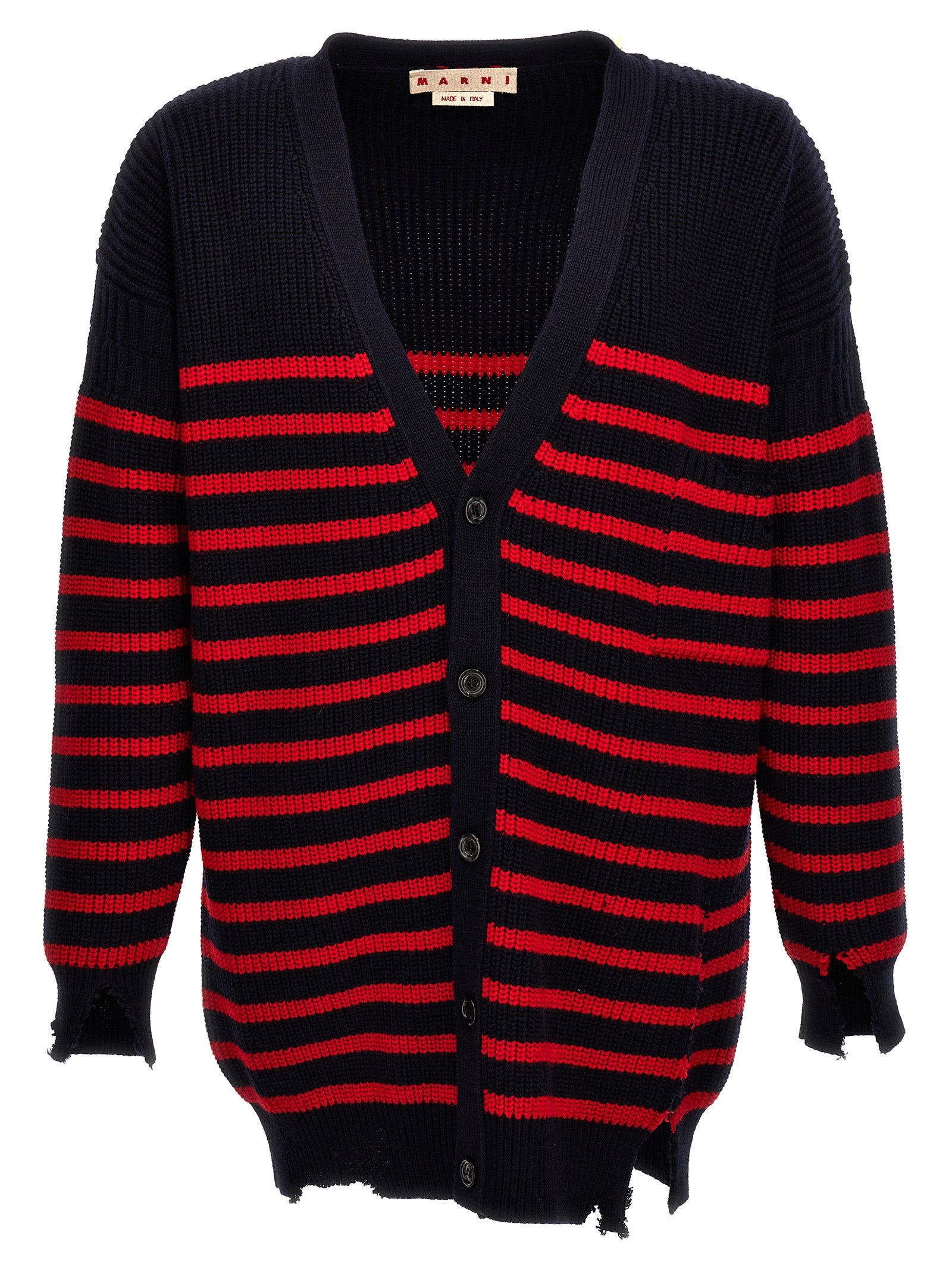 Marni Multicolor Virgin Wool Men's Cardigan