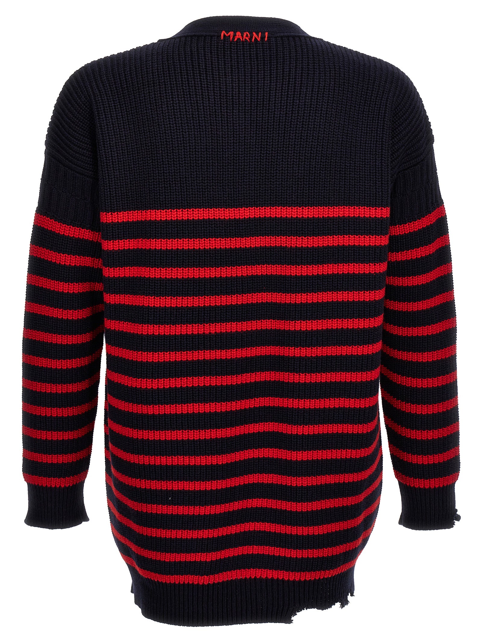 Marni Multicolor Virgin Wool Men's Cardigan