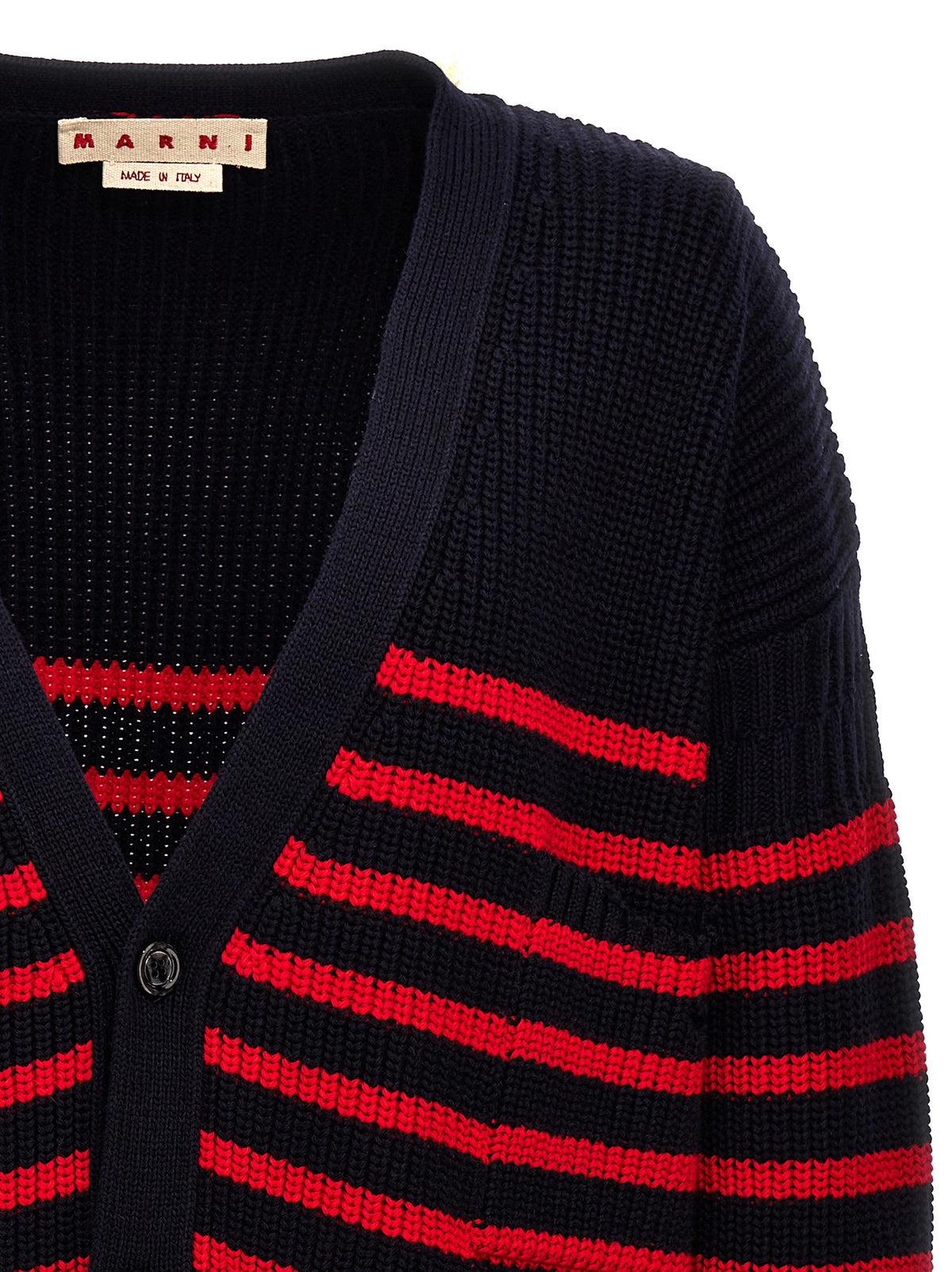 Marni Multicolor Virgin Wool Men's Cardigan
