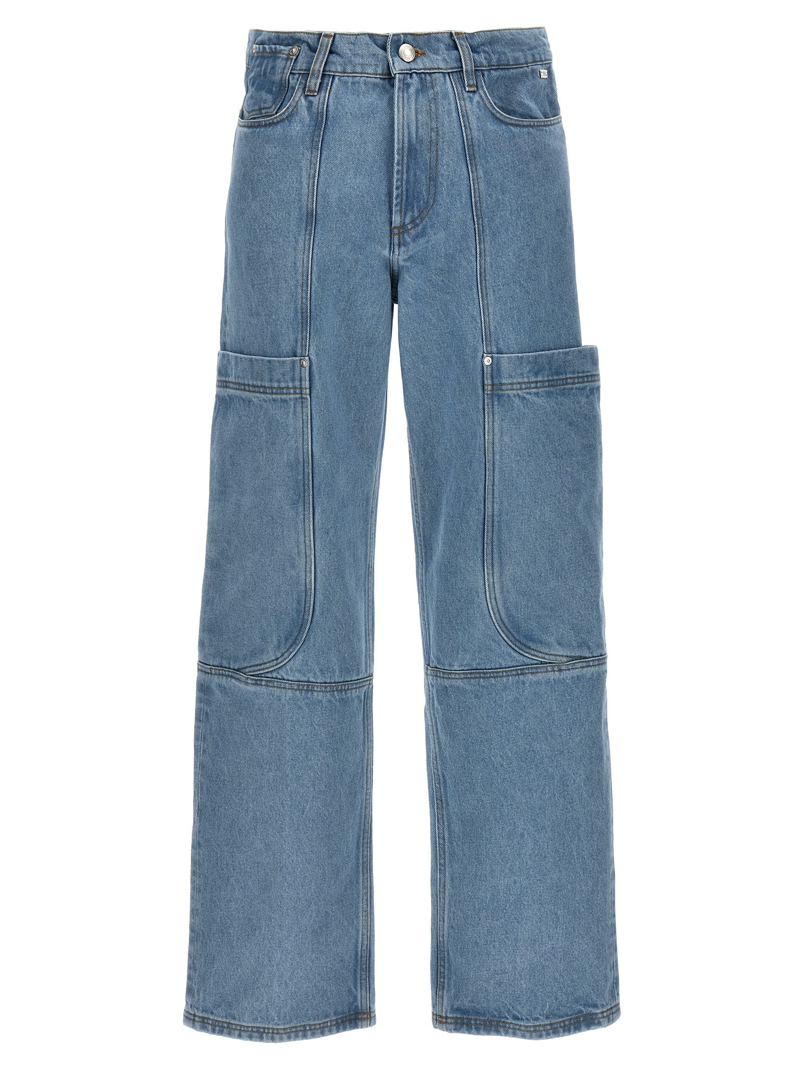 GCDS Blue Cotton Jeans Men's Denim