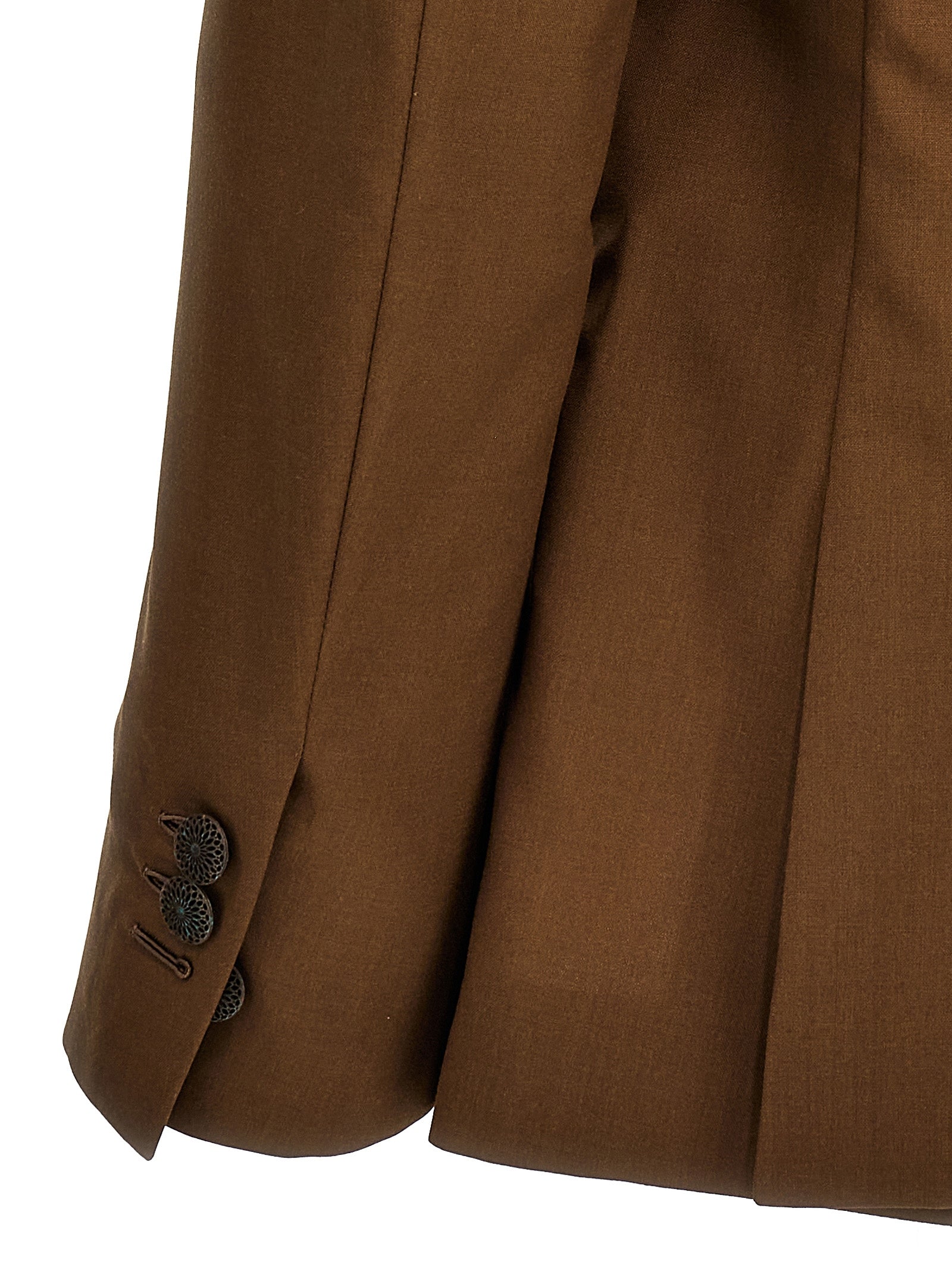 MAURIZIO MIRI Brown Wool Men's Blazer