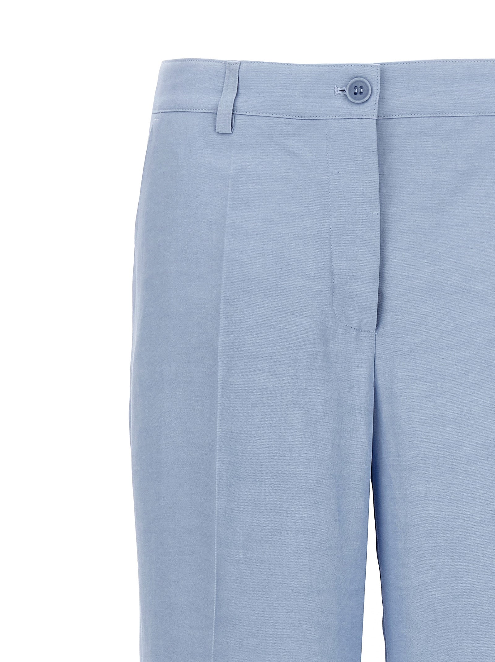 P.A.R.O.S.H. Blue Viscose Casual Women's Pants