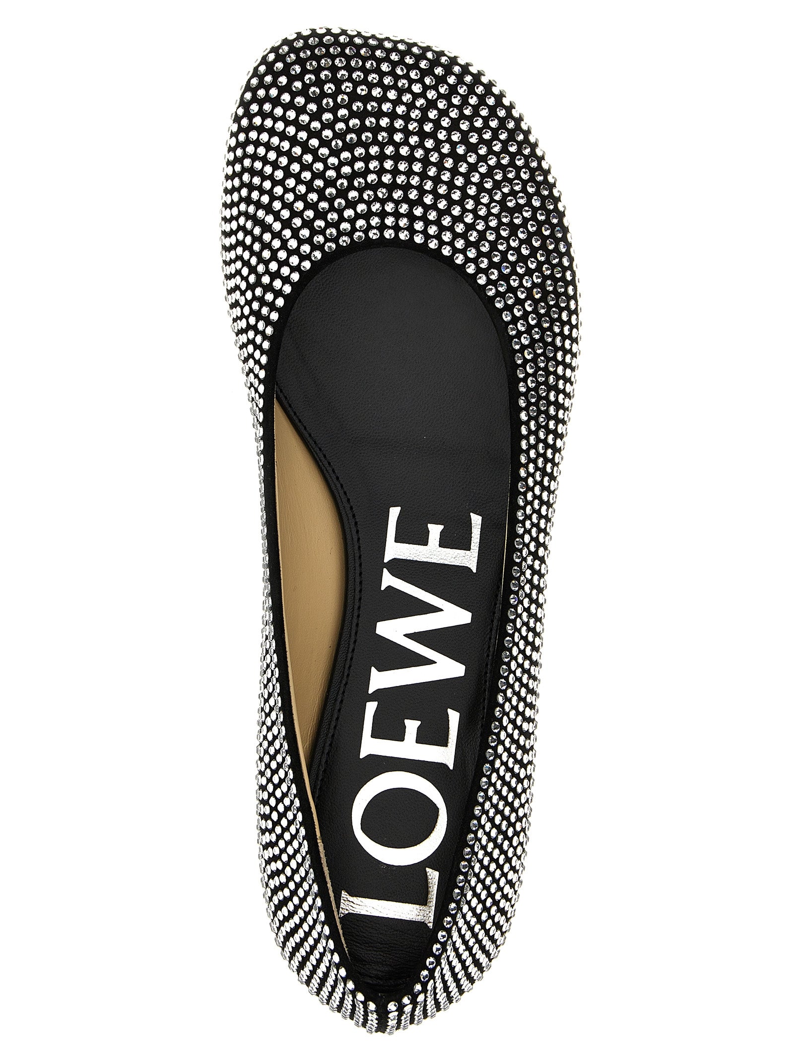 Loewe Black Goatskin Ballet Women's Flats