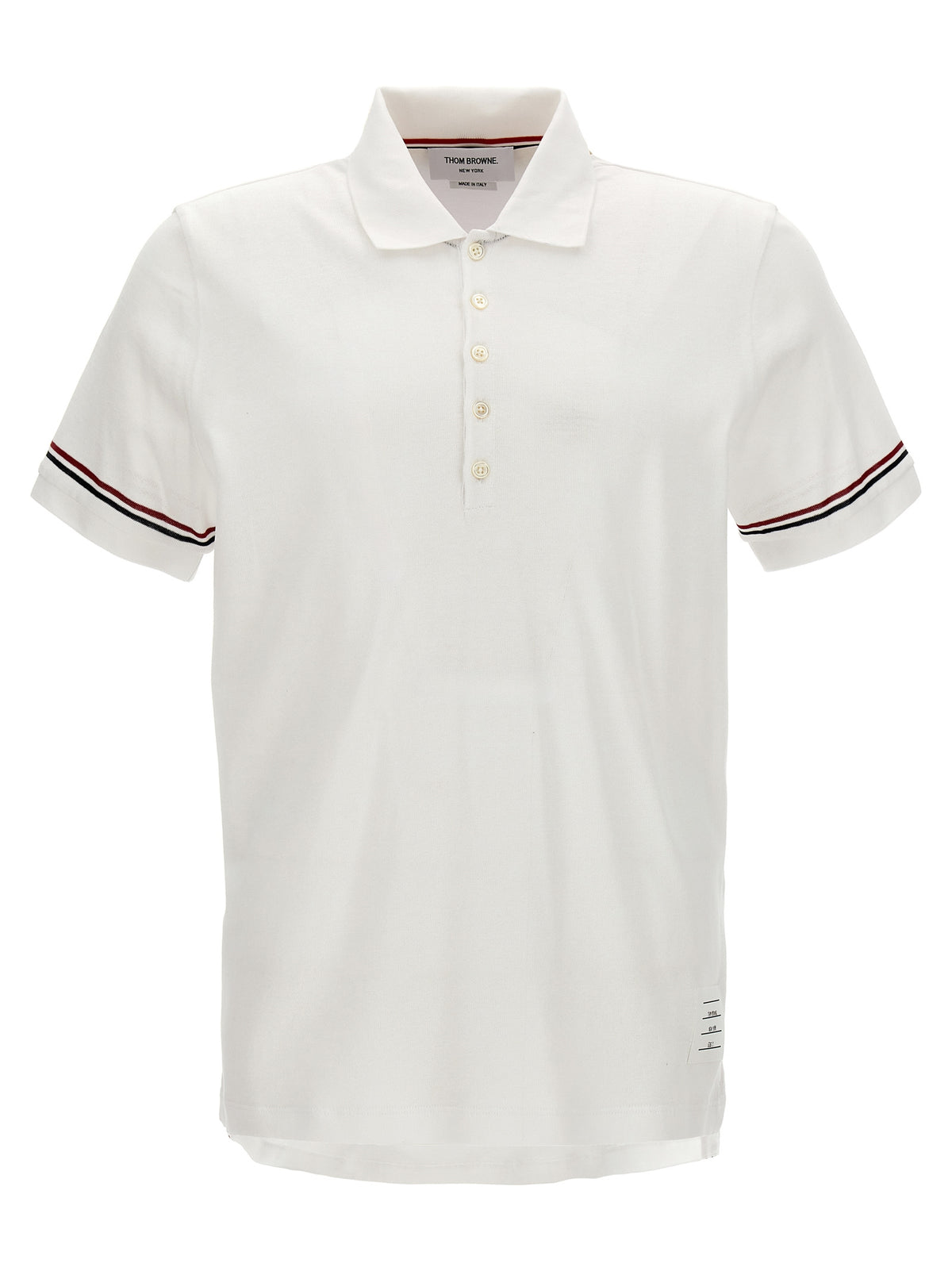 Thom Browne White Cotton Polo Men's Shirt