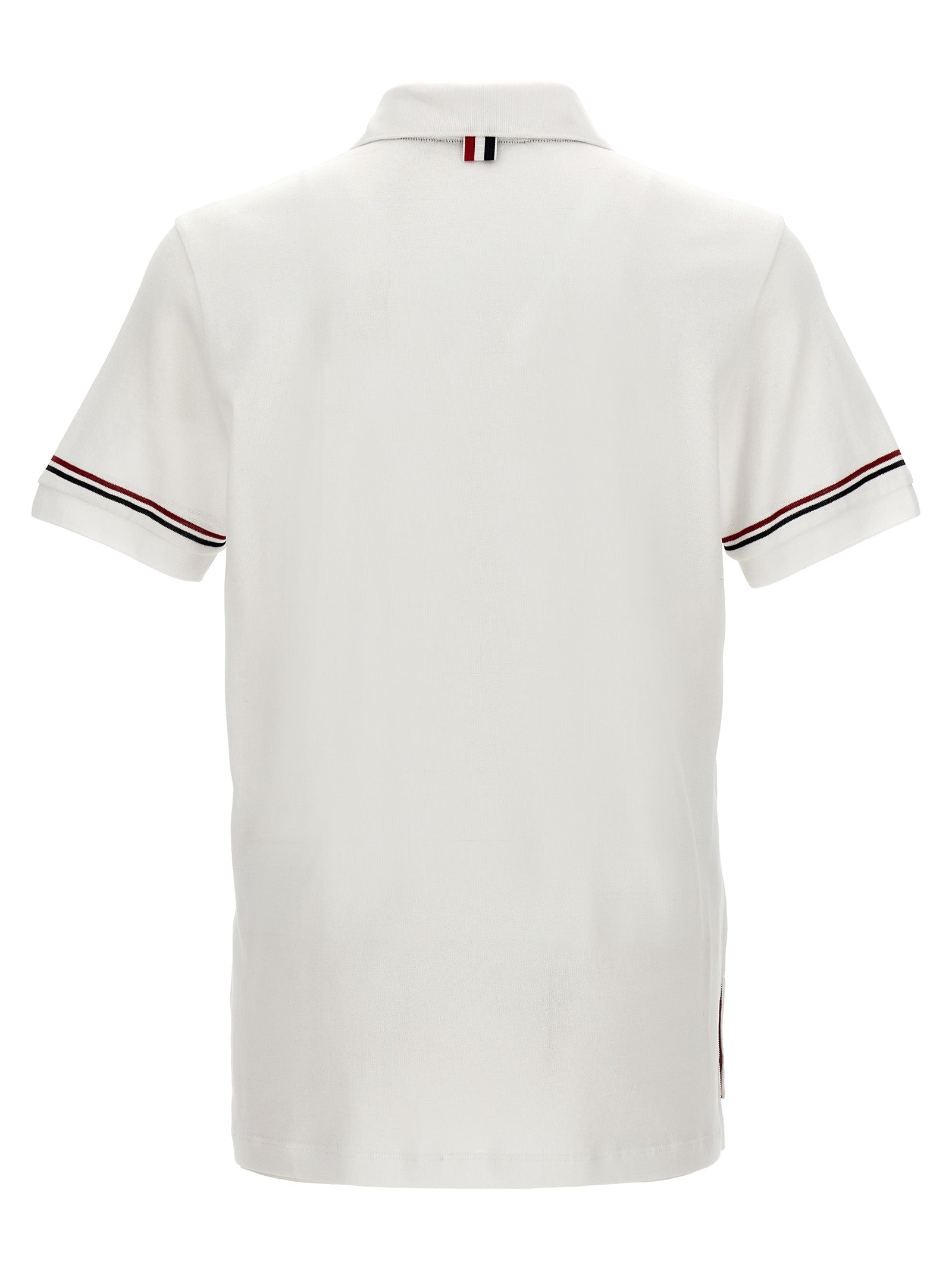 Thom Browne White Cotton Polo Men's Shirt