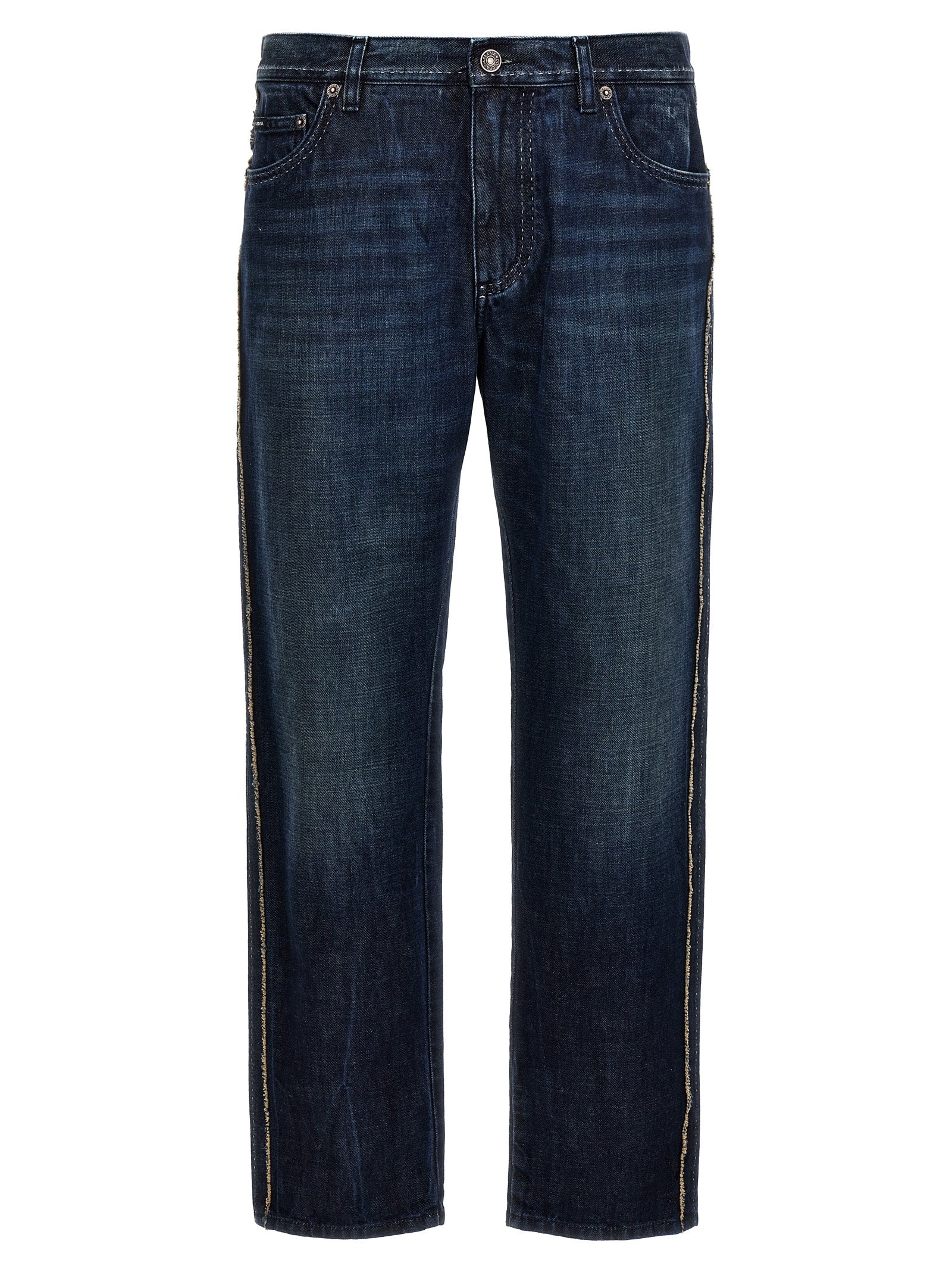 Dolce & Gabbana Blue Cotton Skinny Men's Jeans