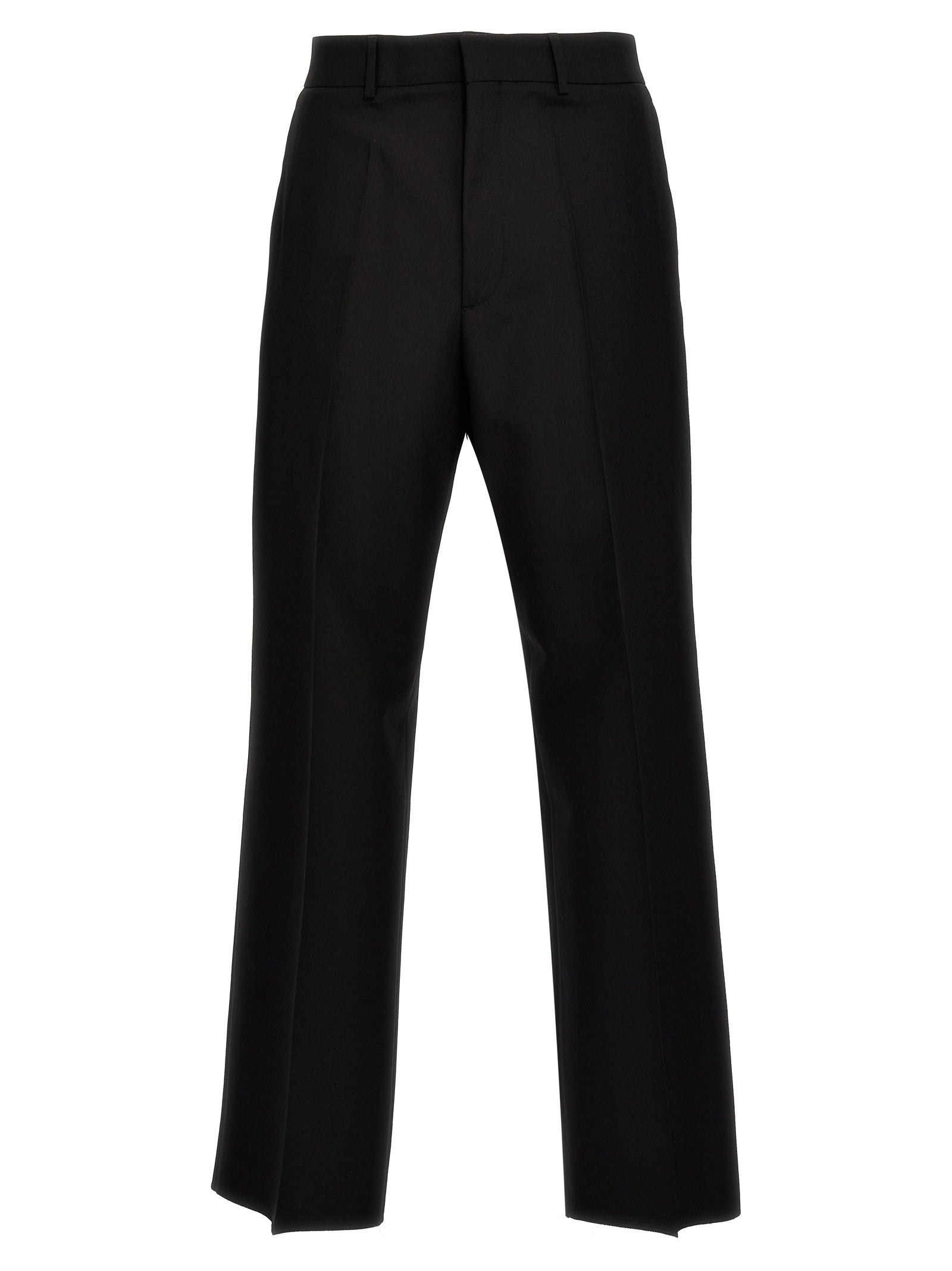 Valentino Garavani Black Virgin Wool Dress Men's Pants