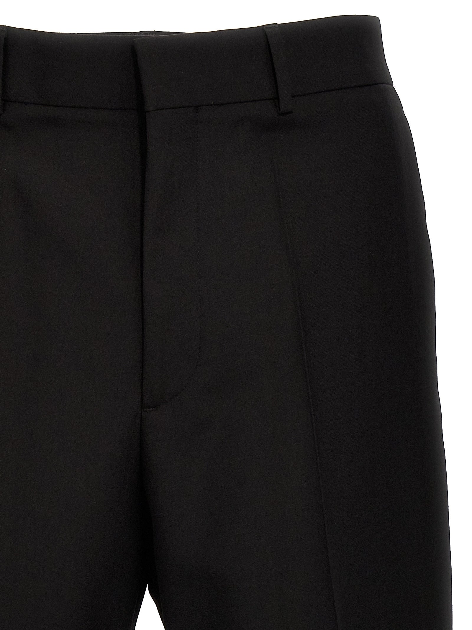 Valentino Garavani Black Virgin Wool Dress Men's Pants