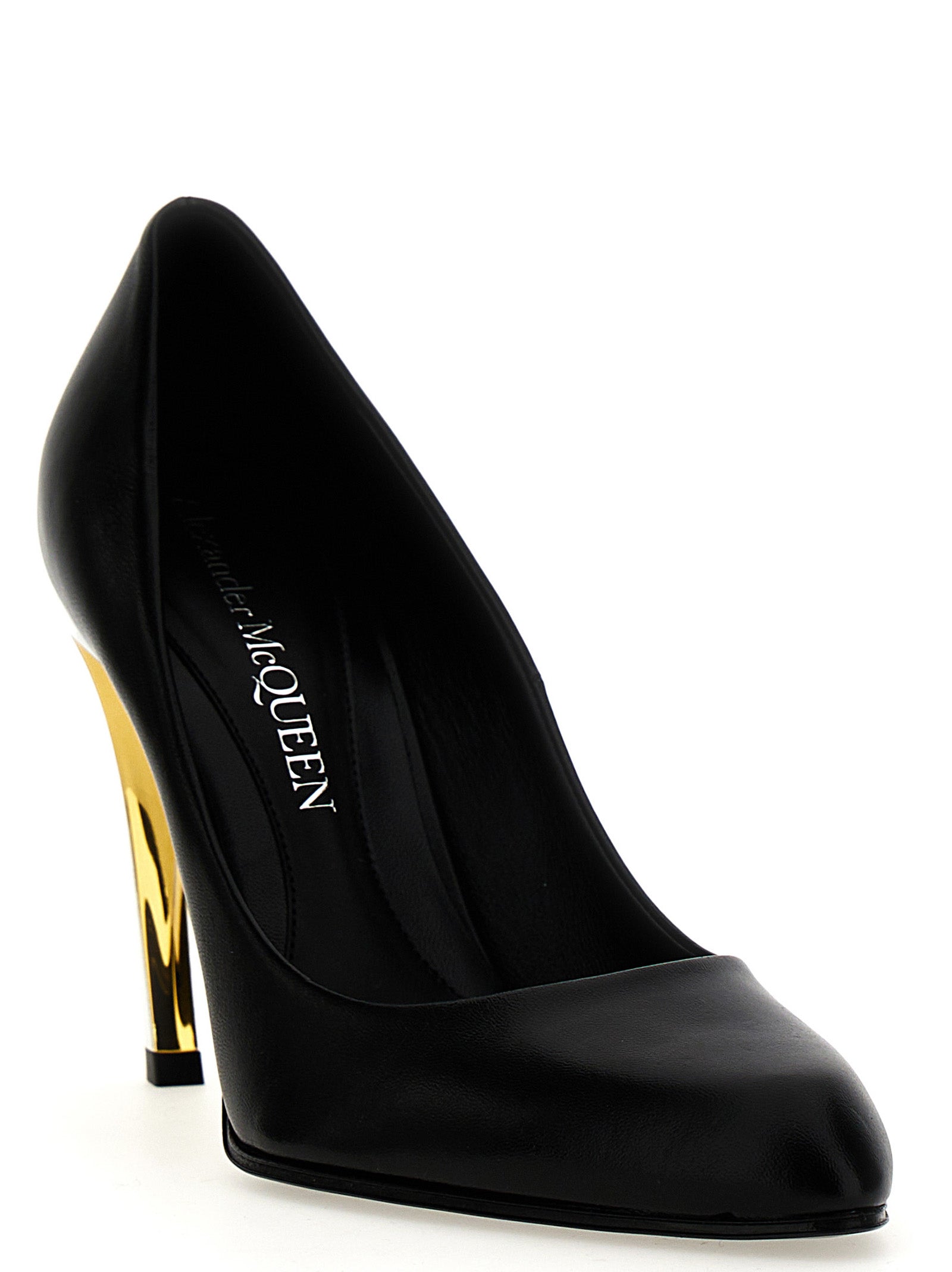 Alexander McQueen Black Lambskin High Heel Women's Pumps