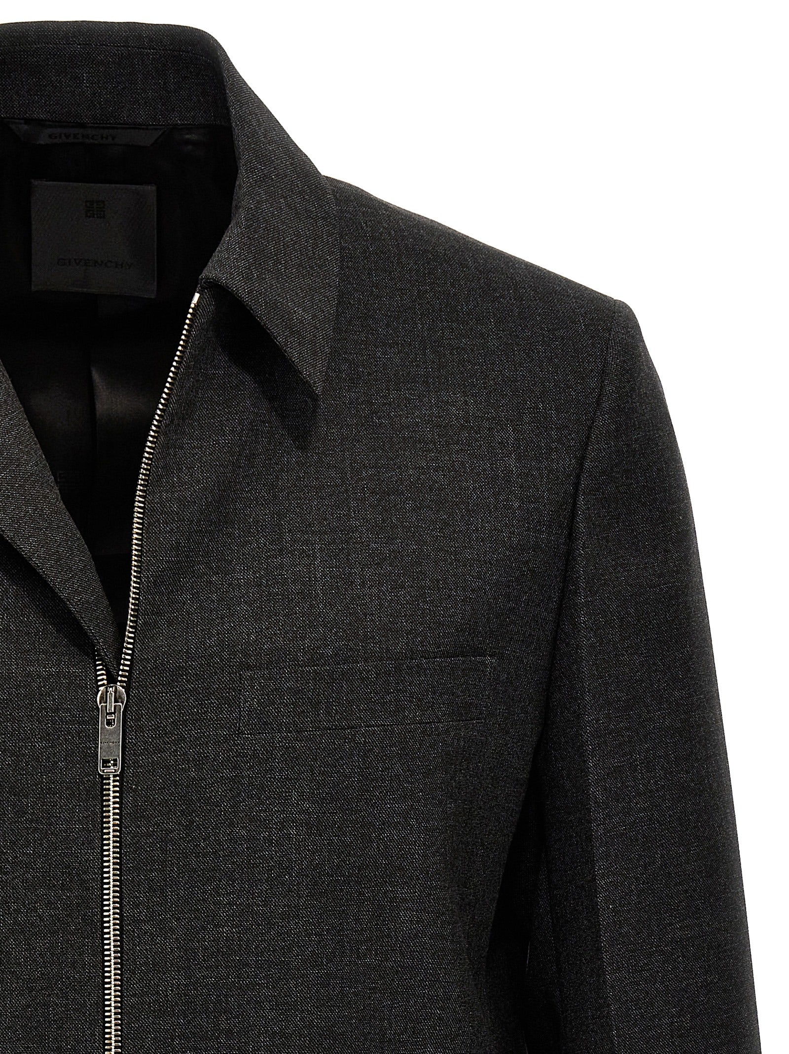 Givenchy Gray Virgin Wool Men's Jacket