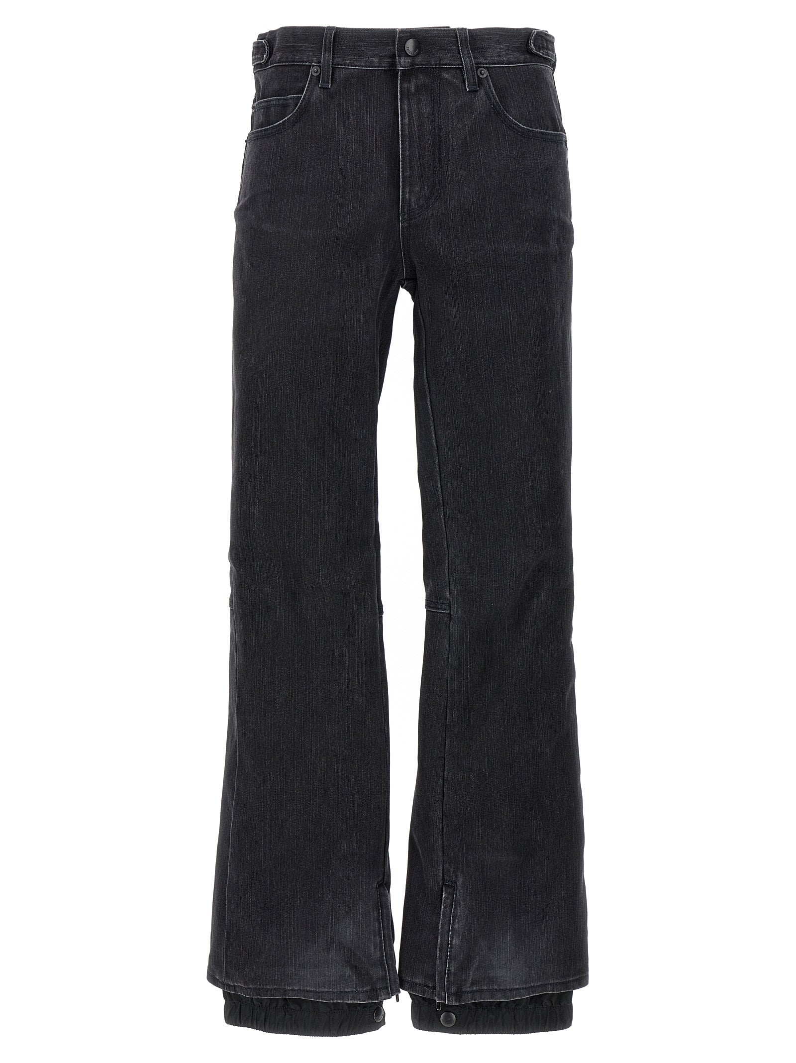 Balenciaga Black Cotton Flared Women's Jeans