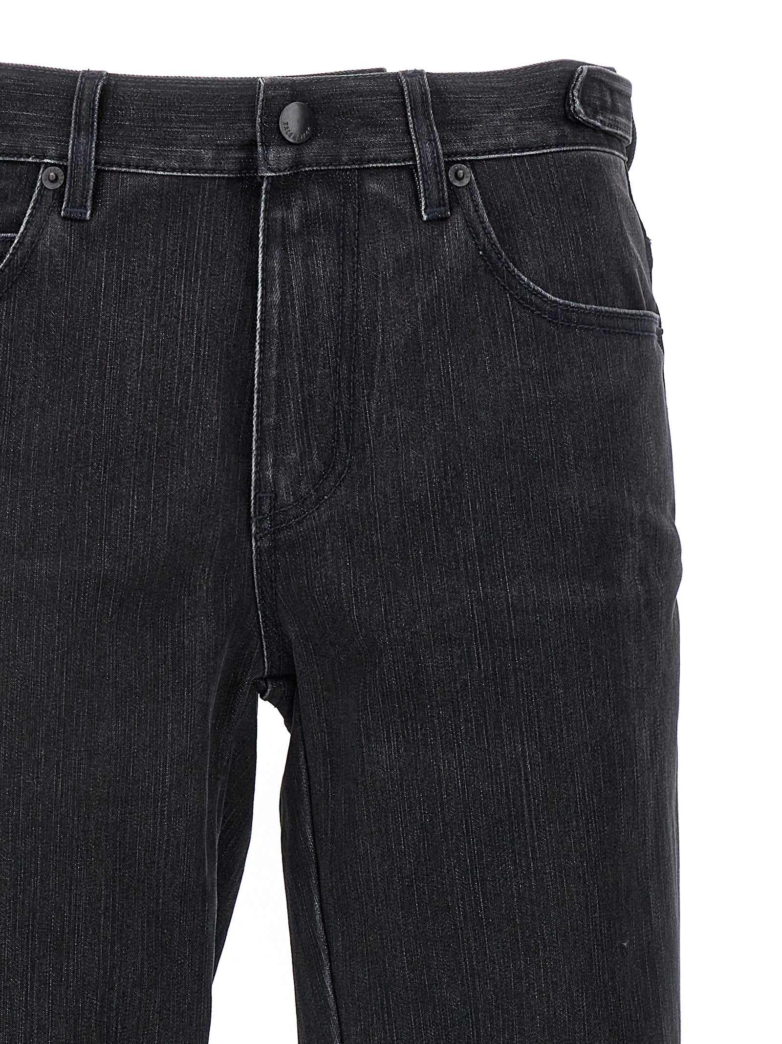 Balenciaga Black Cotton Flared Women's Jeans