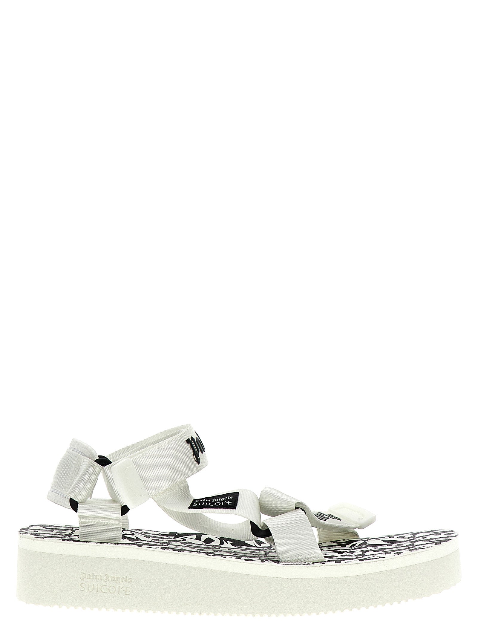 Palm Angels Bicolor Polyester Flat Women's Sandals