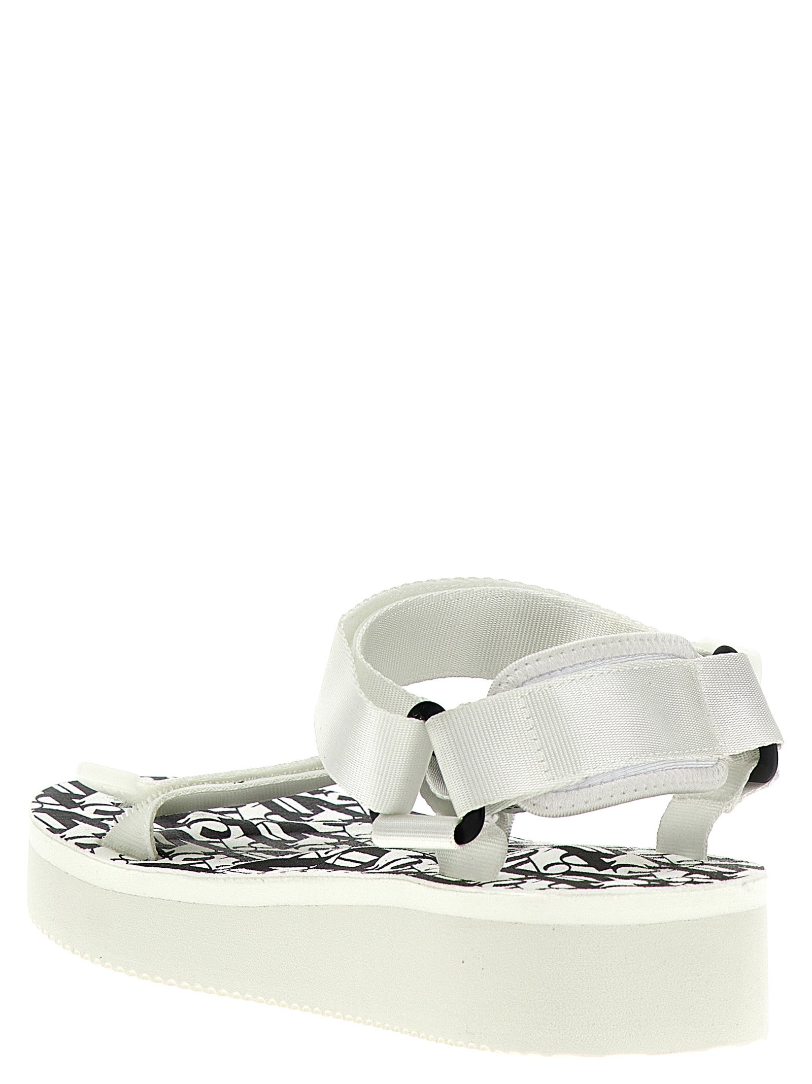 Palm Angels Bicolor Polyester Flat Women's Sandals