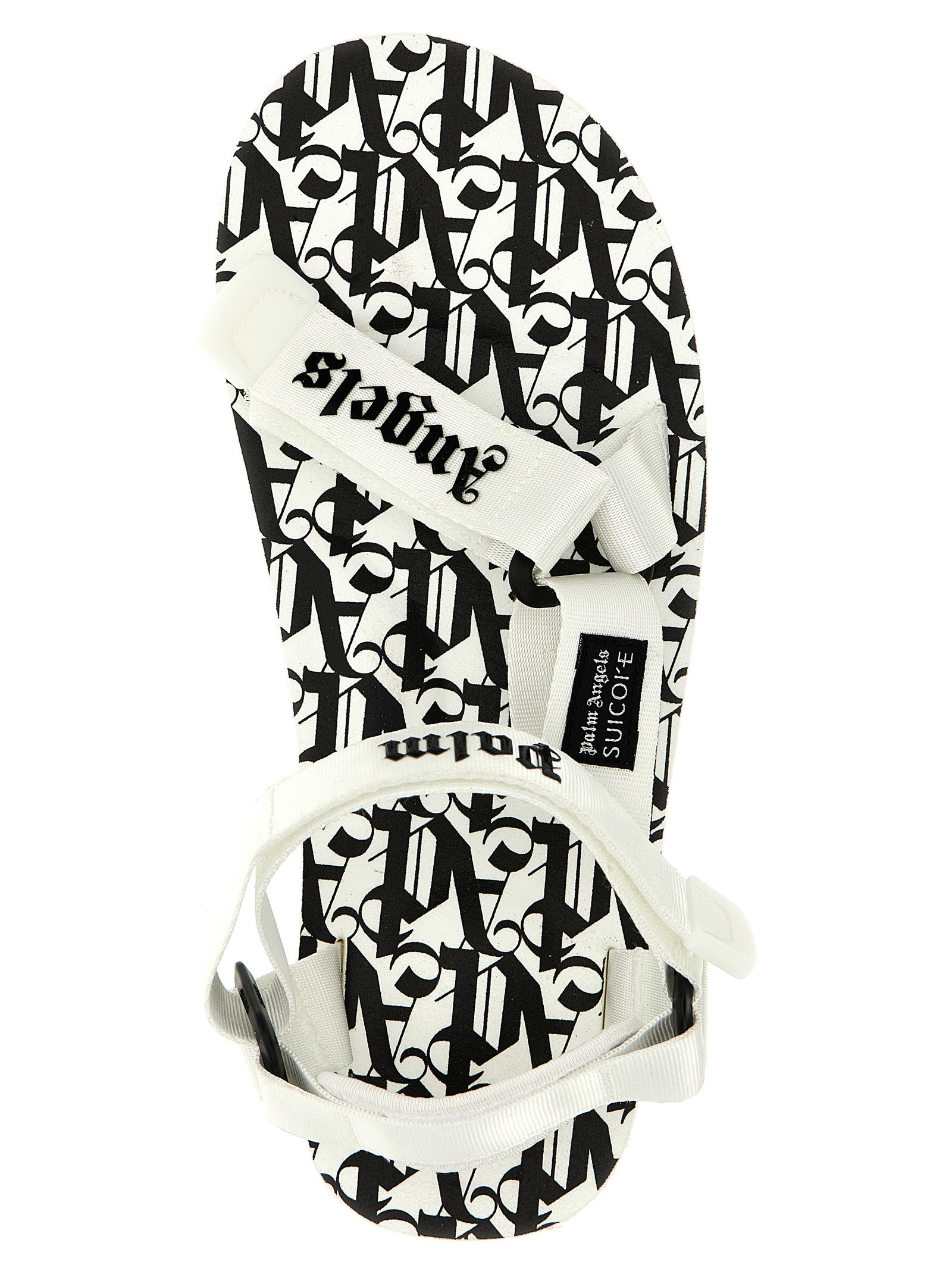 Palm Angels Bicolor Polyester Flat Women's Sandals