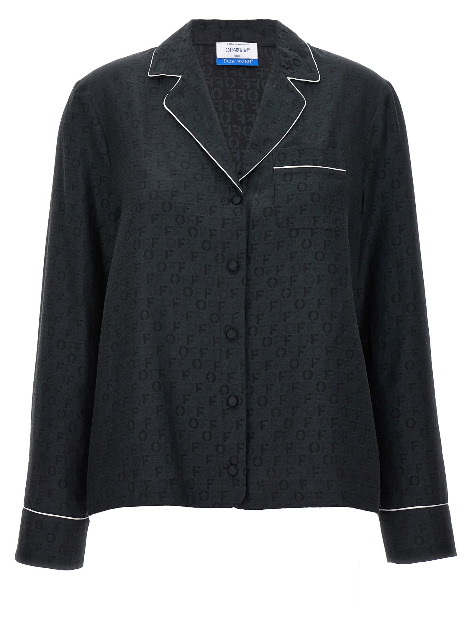 Off-White Black Silk Women's Blouse