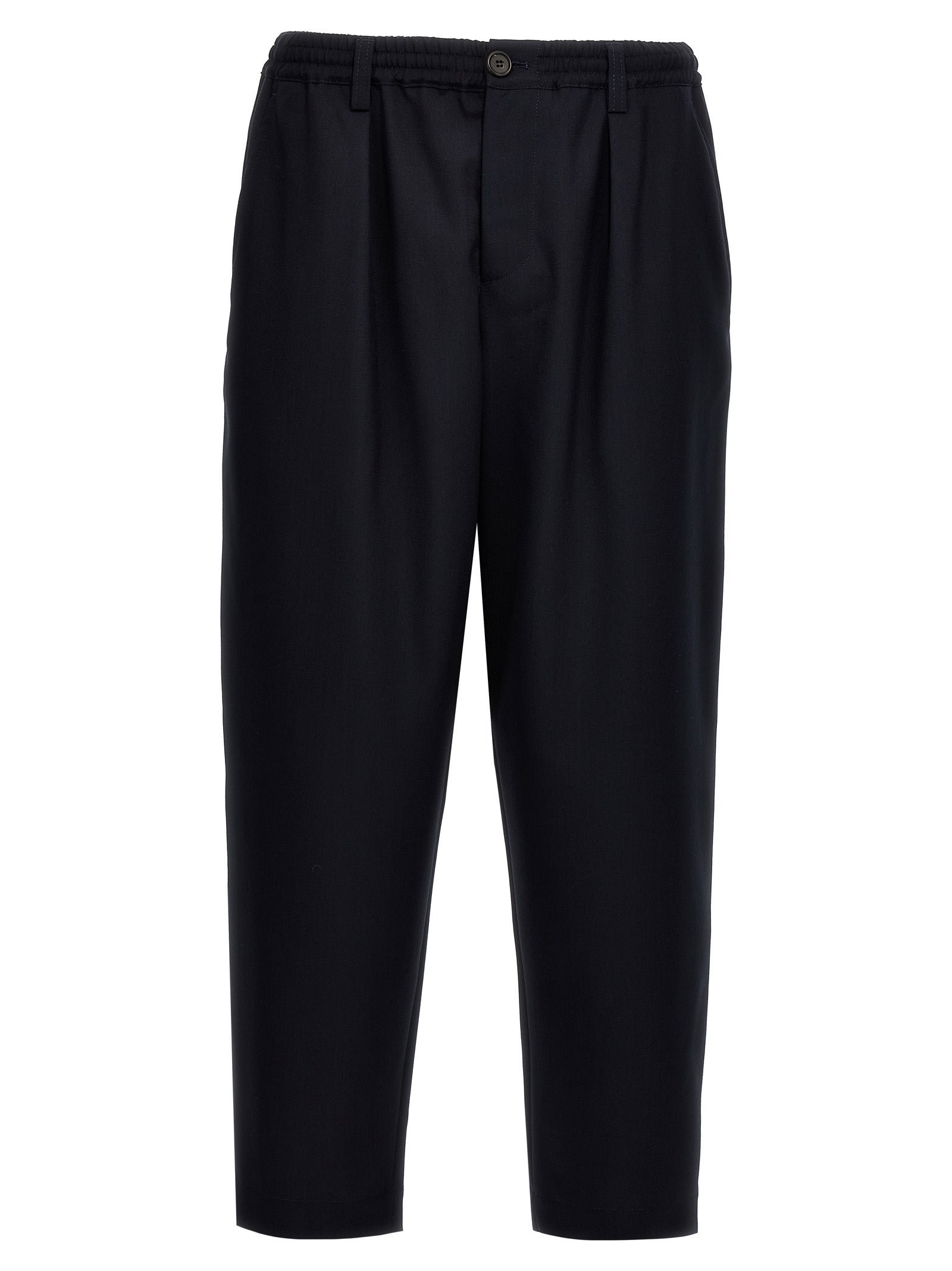 Marni Blue Virgin Wool Cropped Men's Pants