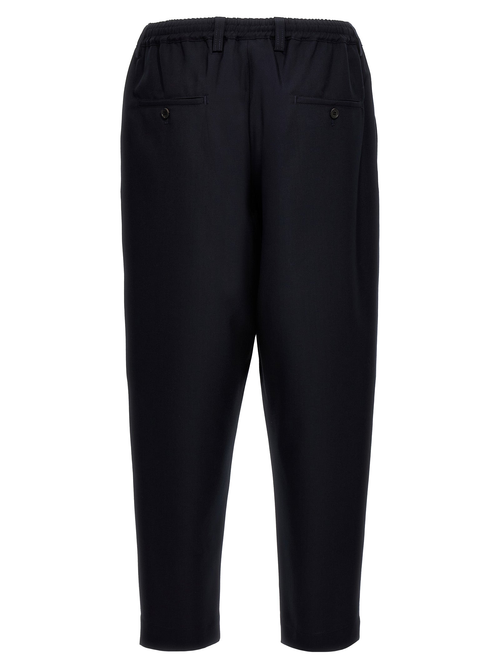 Marni Blue Virgin Wool Cropped Men's Pants