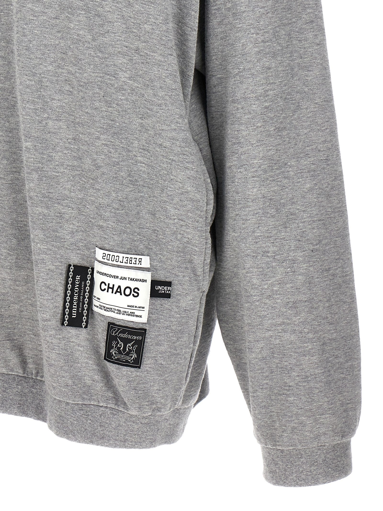 Undercover Gray Cotton Men's Sweatshirt