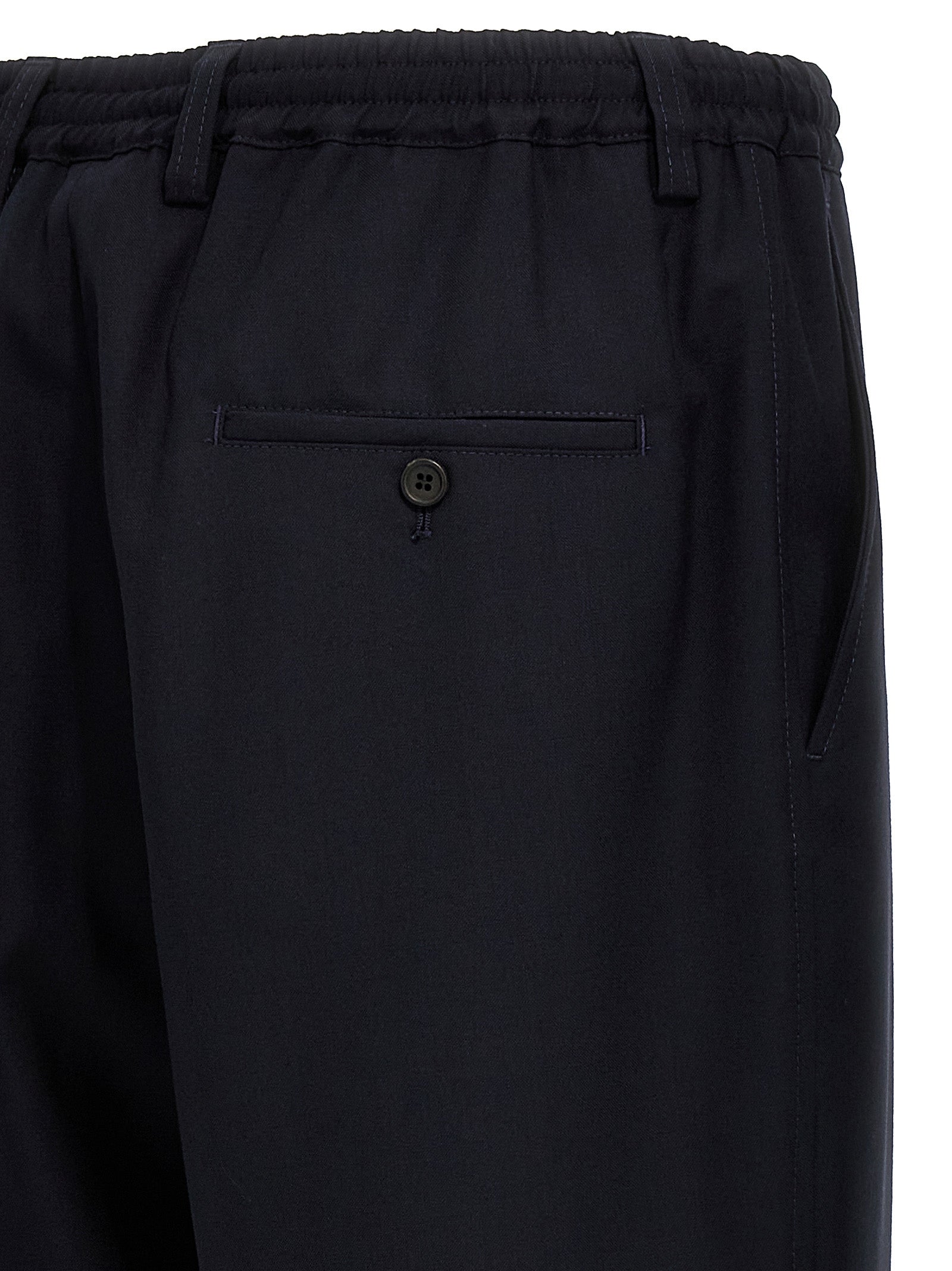 Marni Blue Virgin Wool Cropped Men's Pants