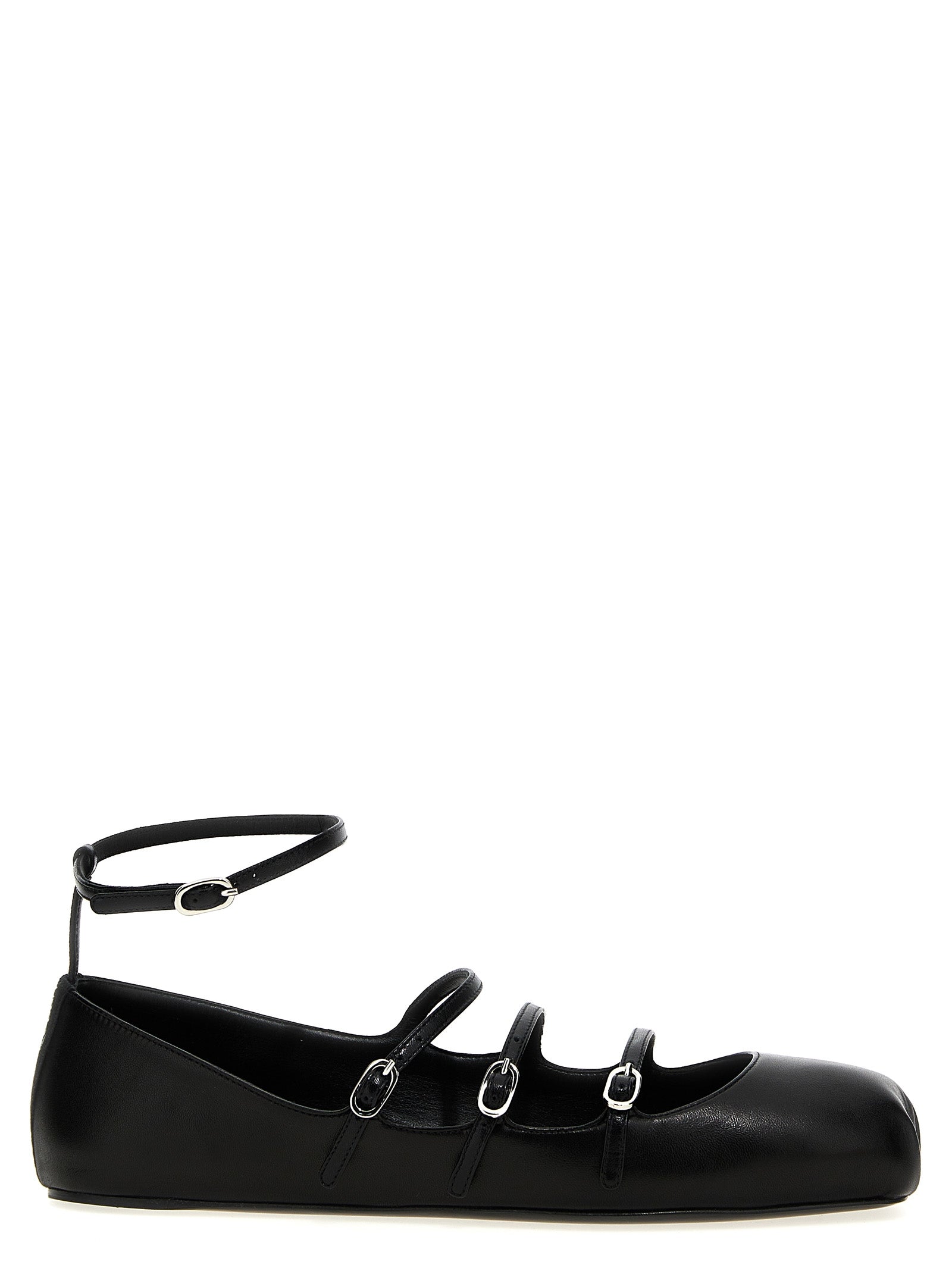 Alexander McQueen Black Calfskin Ballet Women's Flats