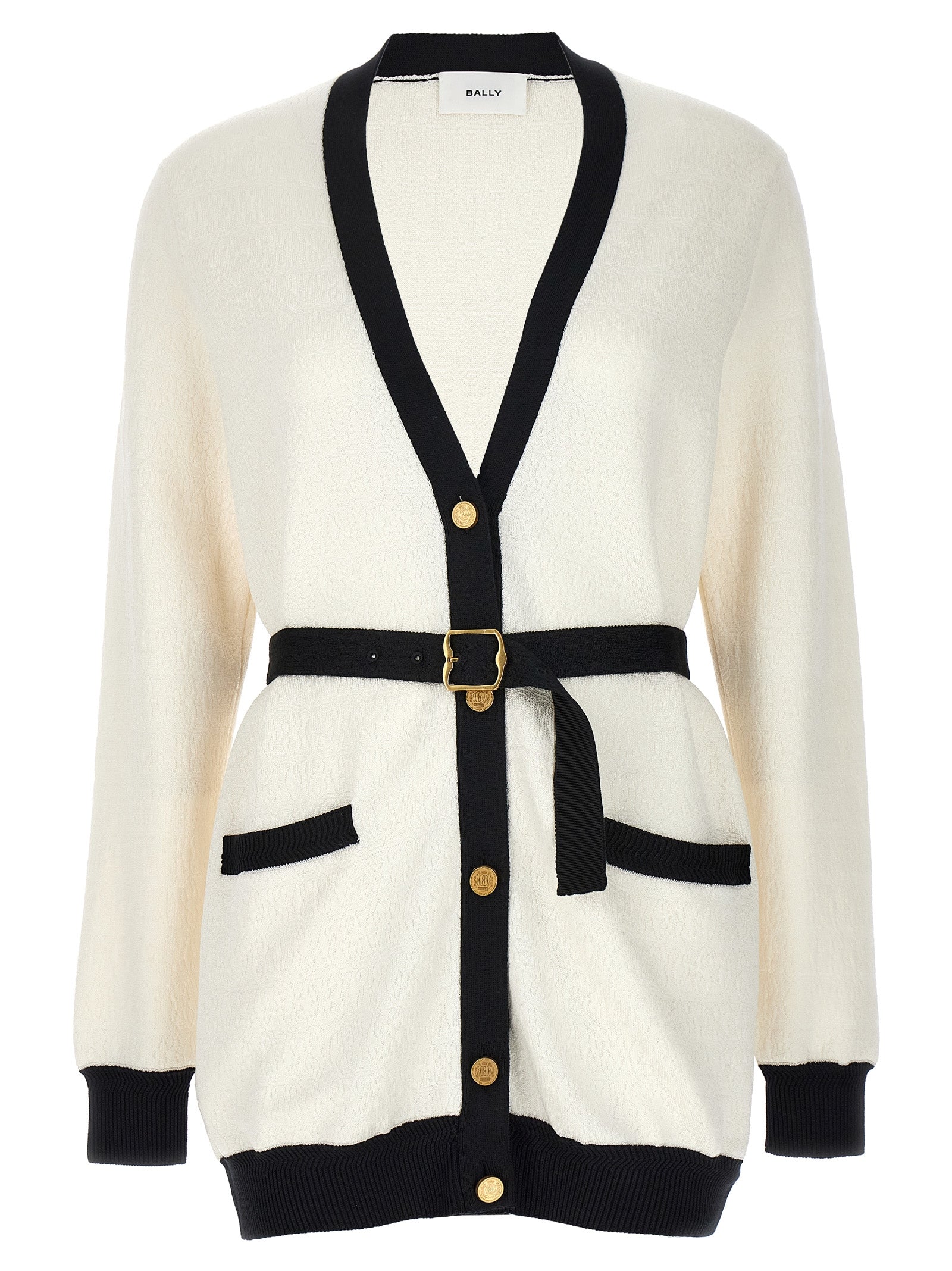 Bally Bicolor Viscose Women's Cardigan